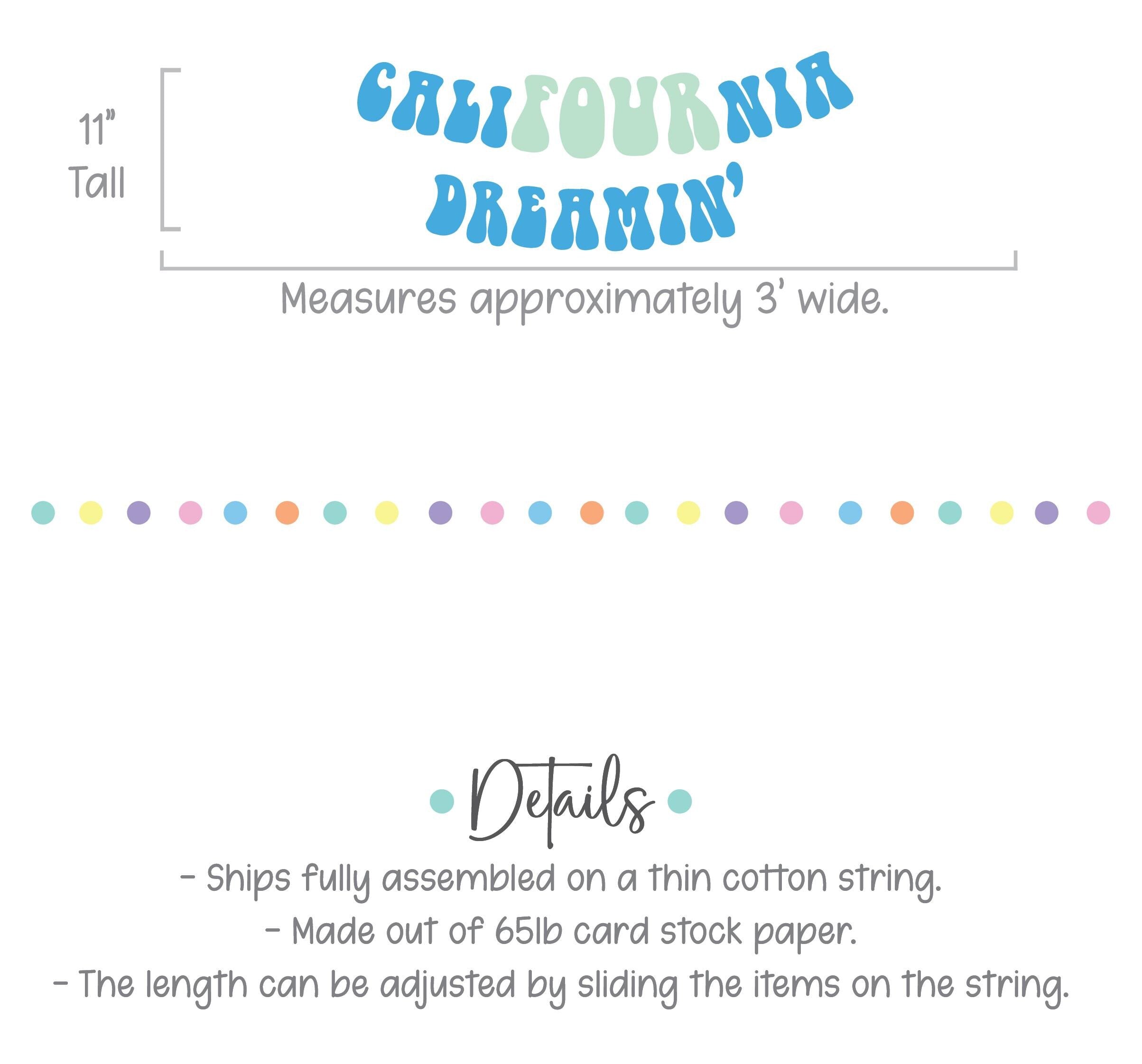 CaliFOURnia Dreamin&#39;, 4th Birthday Decorations, 4th Birthday Party, California Themed Fourth Birthday Party Decorations