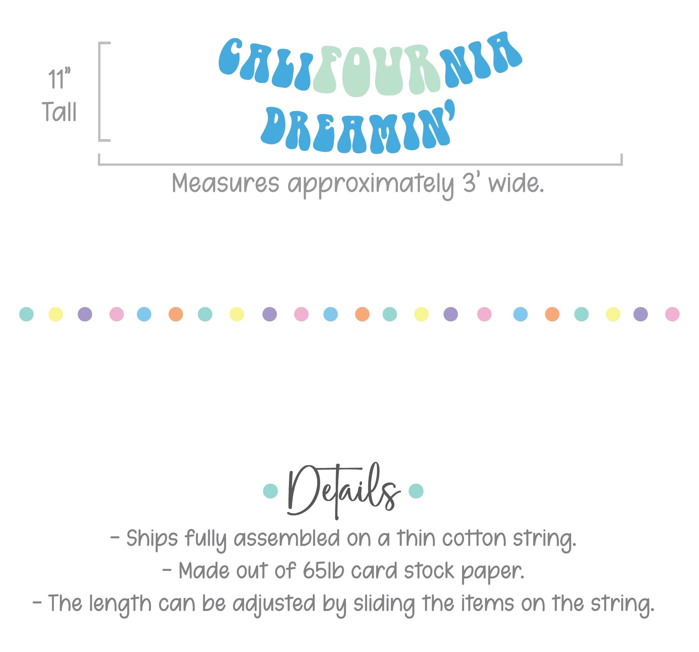 CaliFOURnia Dreamin&#39;, 4th Birthday Decorations, 4th Birthday Party, California Themed Fourth Birthday Party Decorations