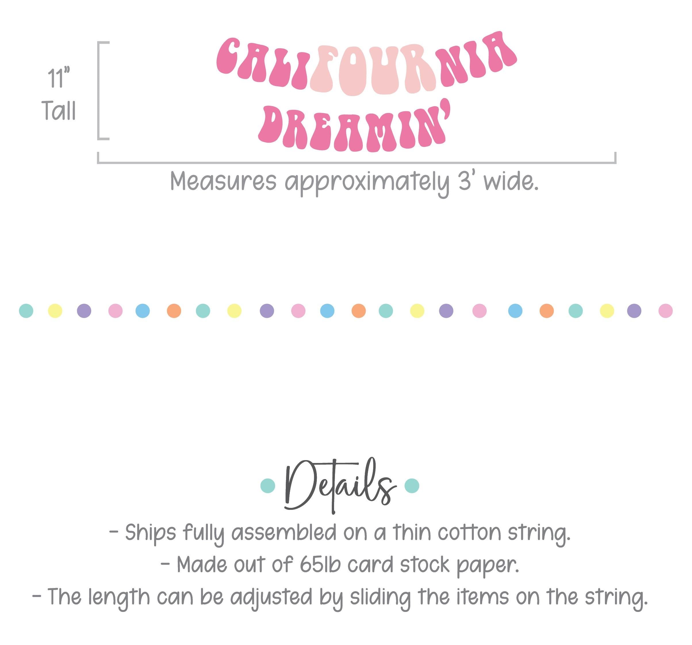 CaliFOURnia Dreamin&#39;, 4th Birthday Decorations, 4th Birthday Party, California Themed Fourth Birthday Party Decorations