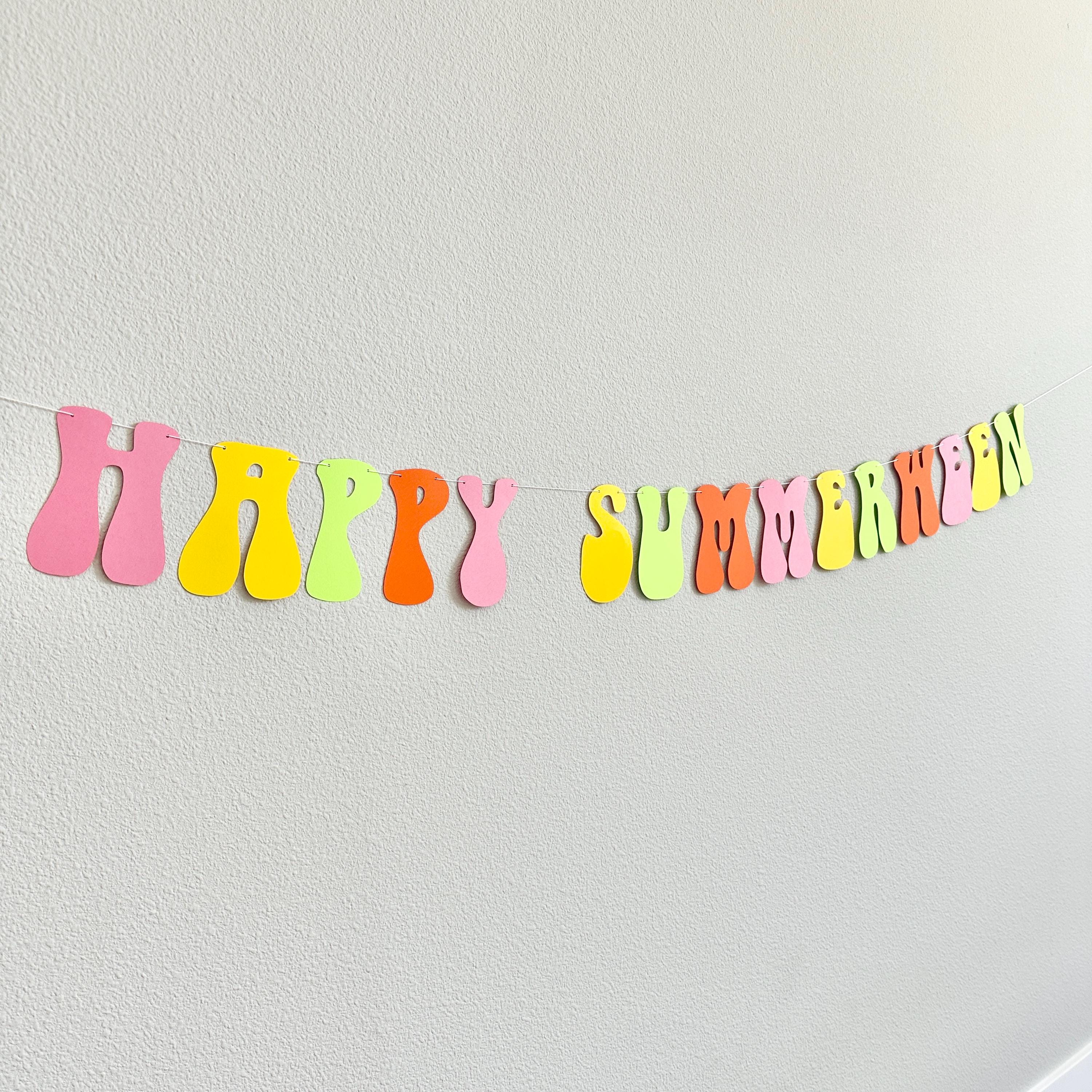 Happy Summerween, Summer Halloween Party Decorations, Summerween Decorations, Summerween Party Banner