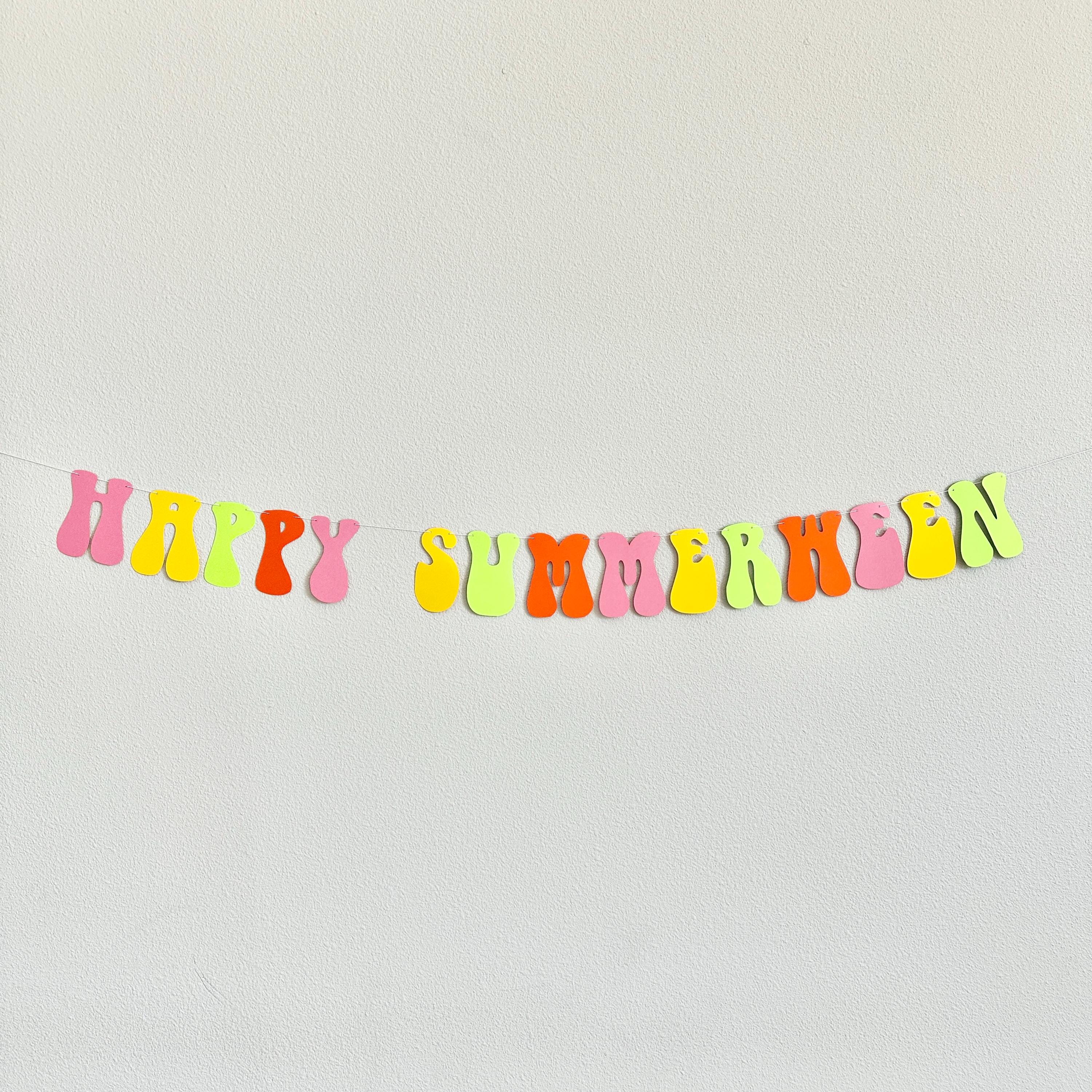 Happy Summerween, Summer Halloween Party Decorations, Summerween Decorations, Summerween Party Banner