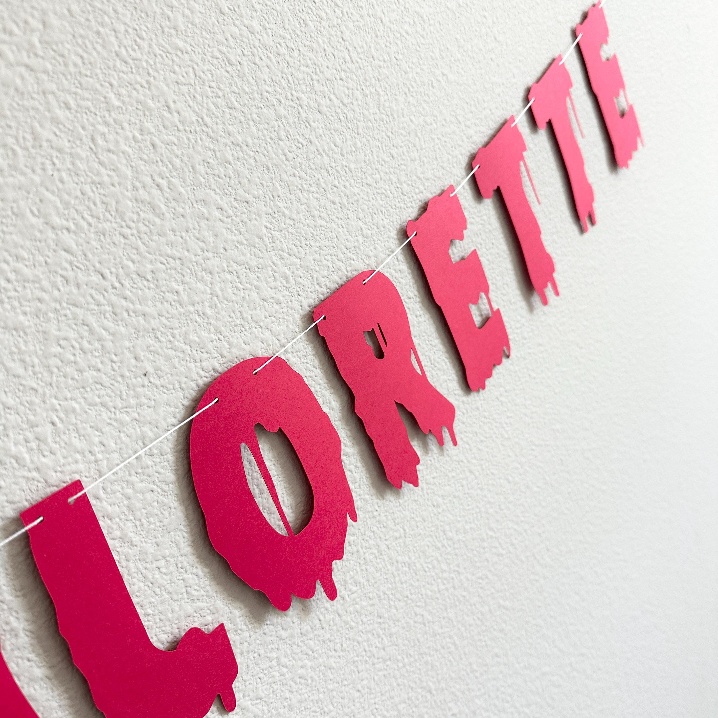 Slashlorette Banner, Halloween Themed Bachelorette Party Decorations, Slashlorette Party, Halloween Bachelorette Banner, Slashlorette Decor