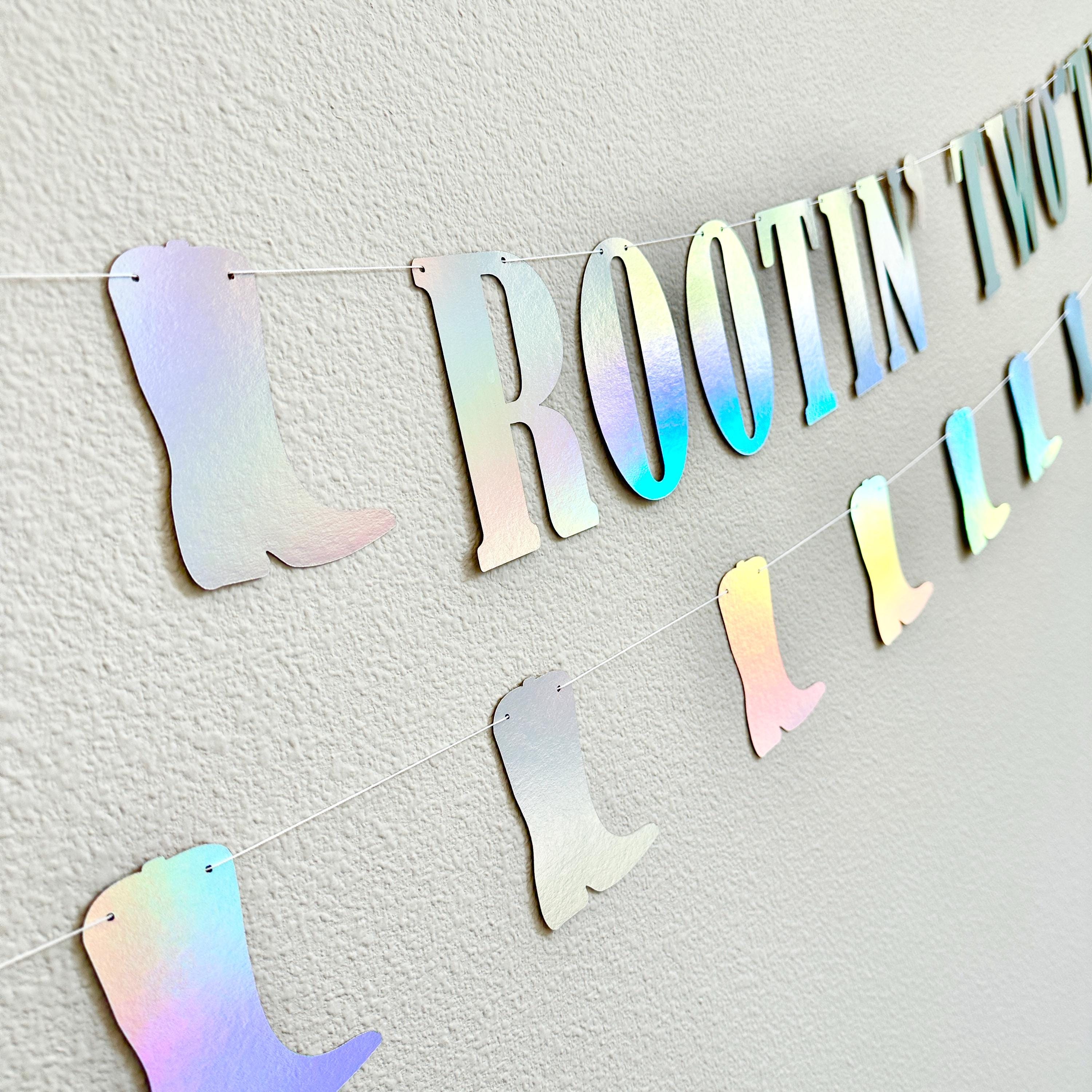 Rootin&#39; Two-Tin, Rootin&#39; Two-Tin Birthday Party Decorations, Cowboy Themed 2nd Birthday Banner, 2nd Birthday Theme Ideas