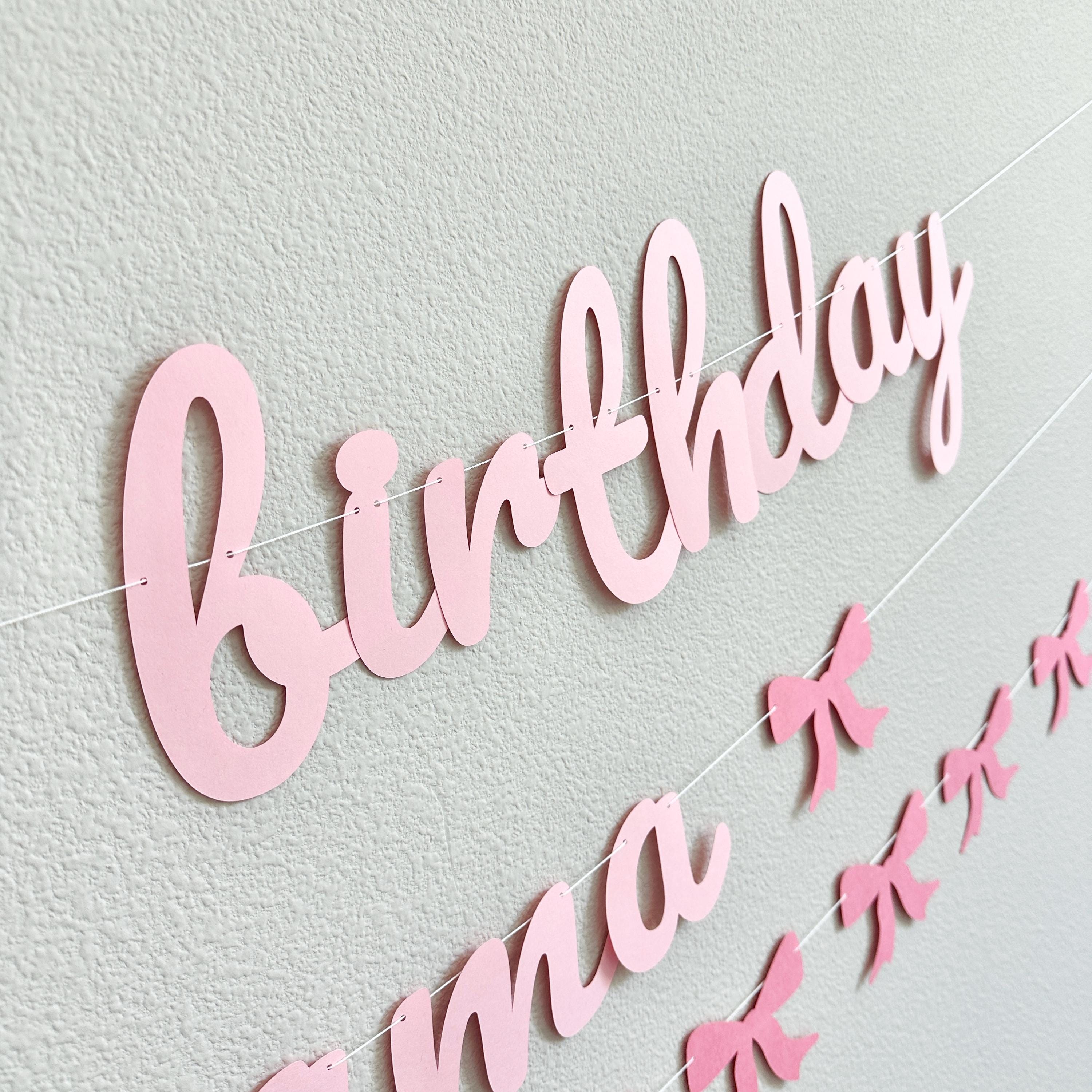 Happy Birthday Mama Banner, Coquette Birthday Banner for Mom, Mom&#39;s Birthday Decorations, Birthday Party for Mom