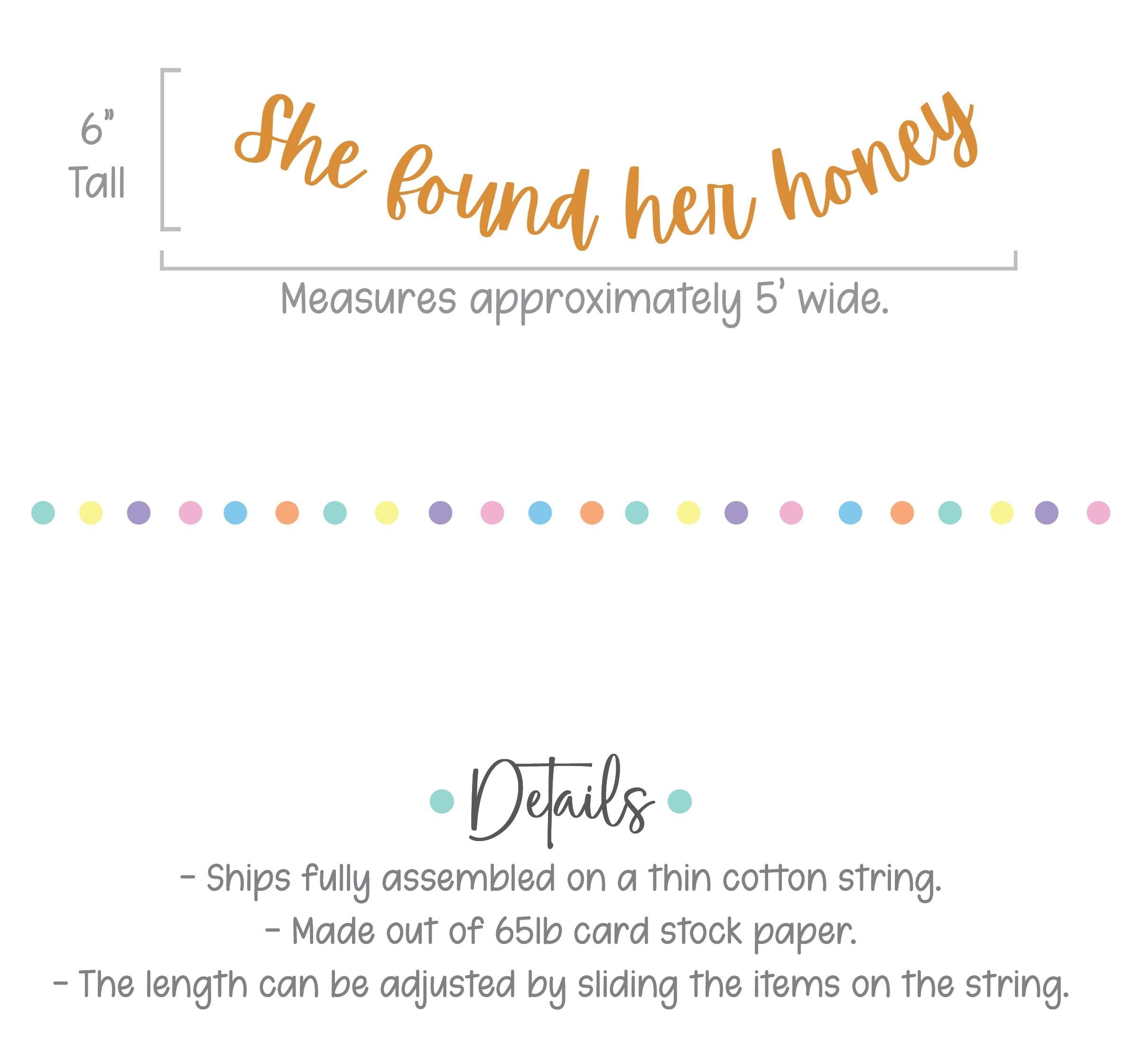 She Found Her Honey, Bachelorette Party Decorations, Bridal Shower Themes, Honey Bridal Shower, Honey Bachelorette Party Banner