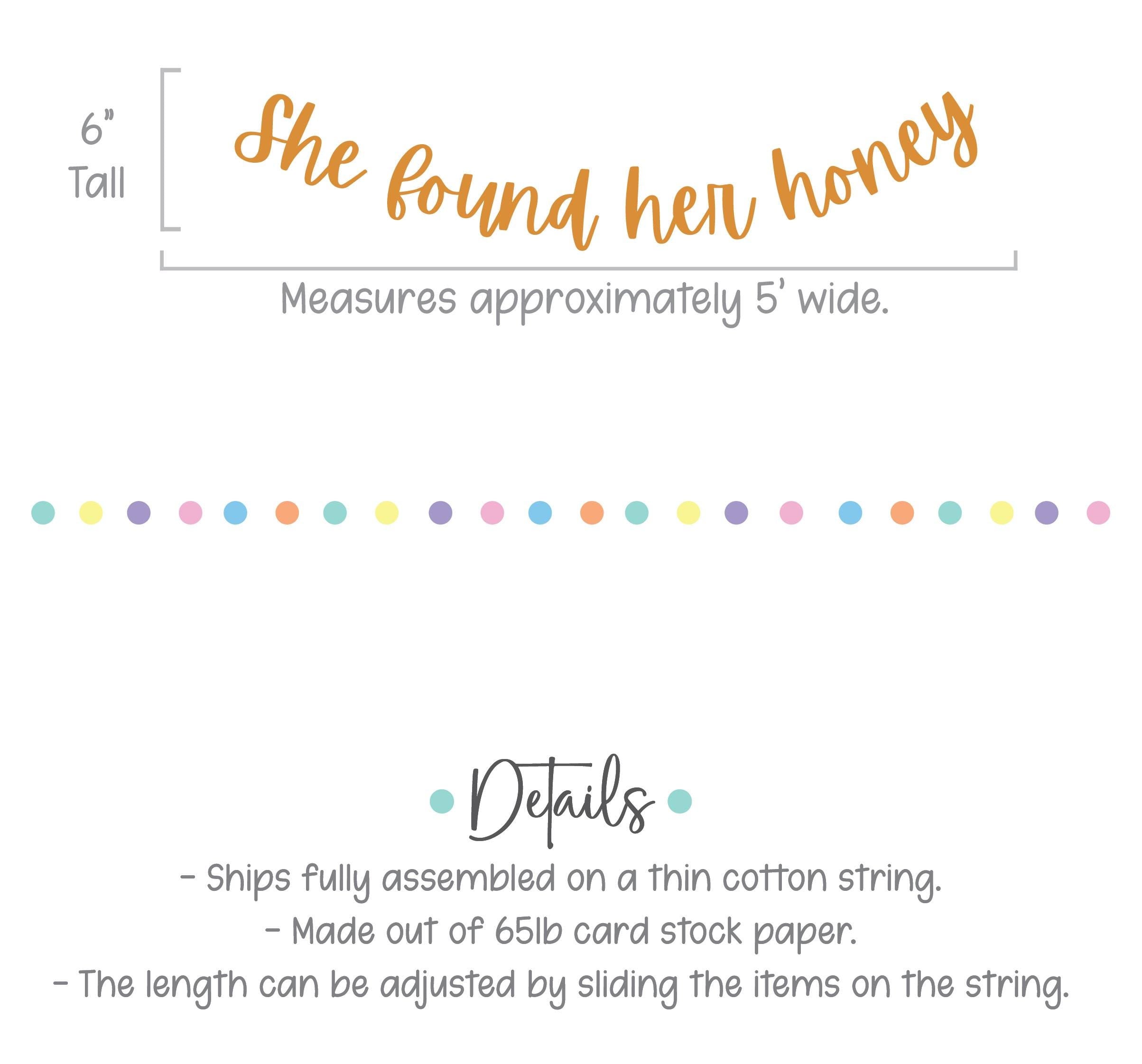 She Found Her Honey, Bachelorette Party Decorations, Bridal Shower Themes, Honey Bridal Shower, Honey Bachelorette Party Banner