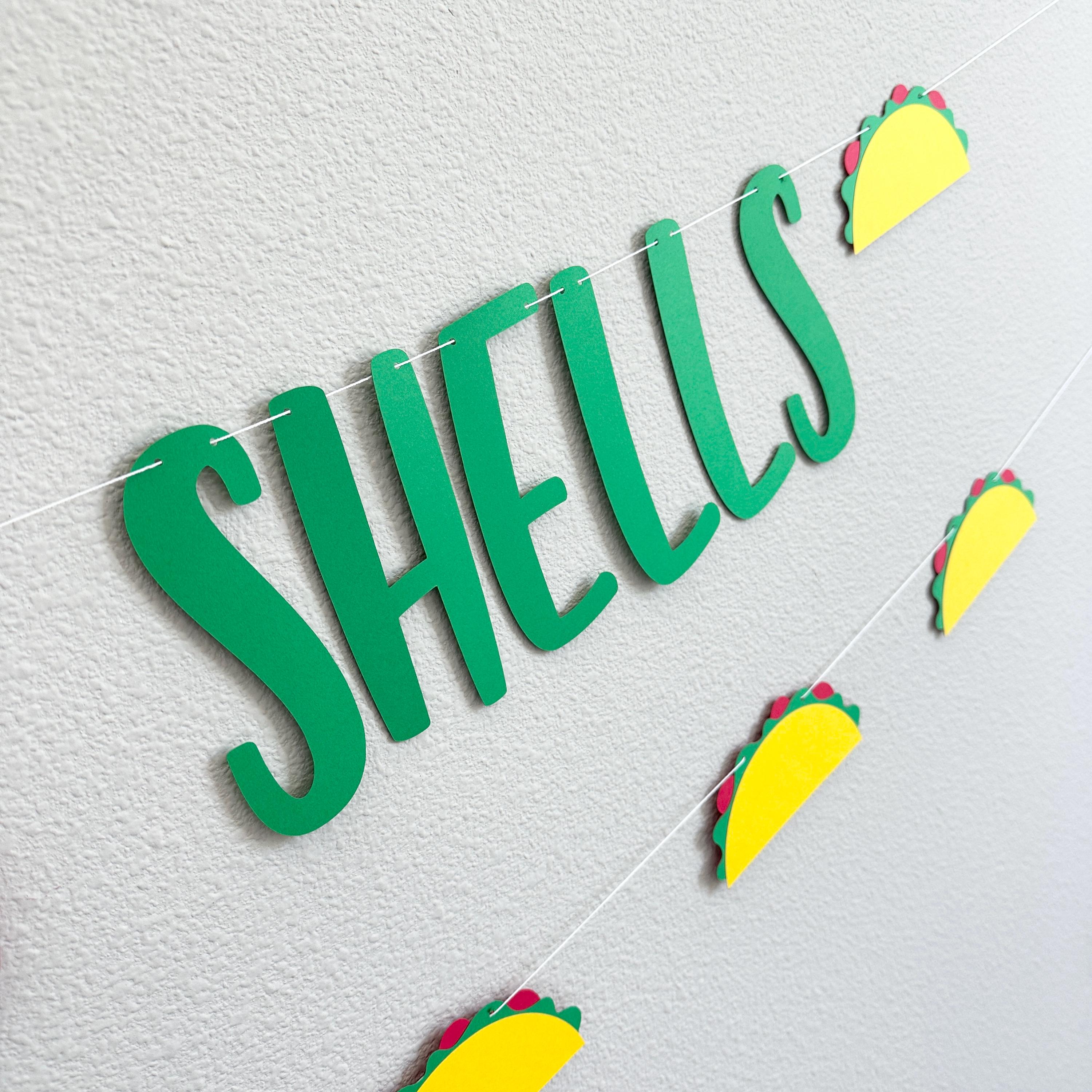 Jingle Bells & Taco Shells, Jingle Bells and Taco Shells Banner, Christmas Fiesta, Fiesta Themed Christmas, Christmas Taco Party Theme