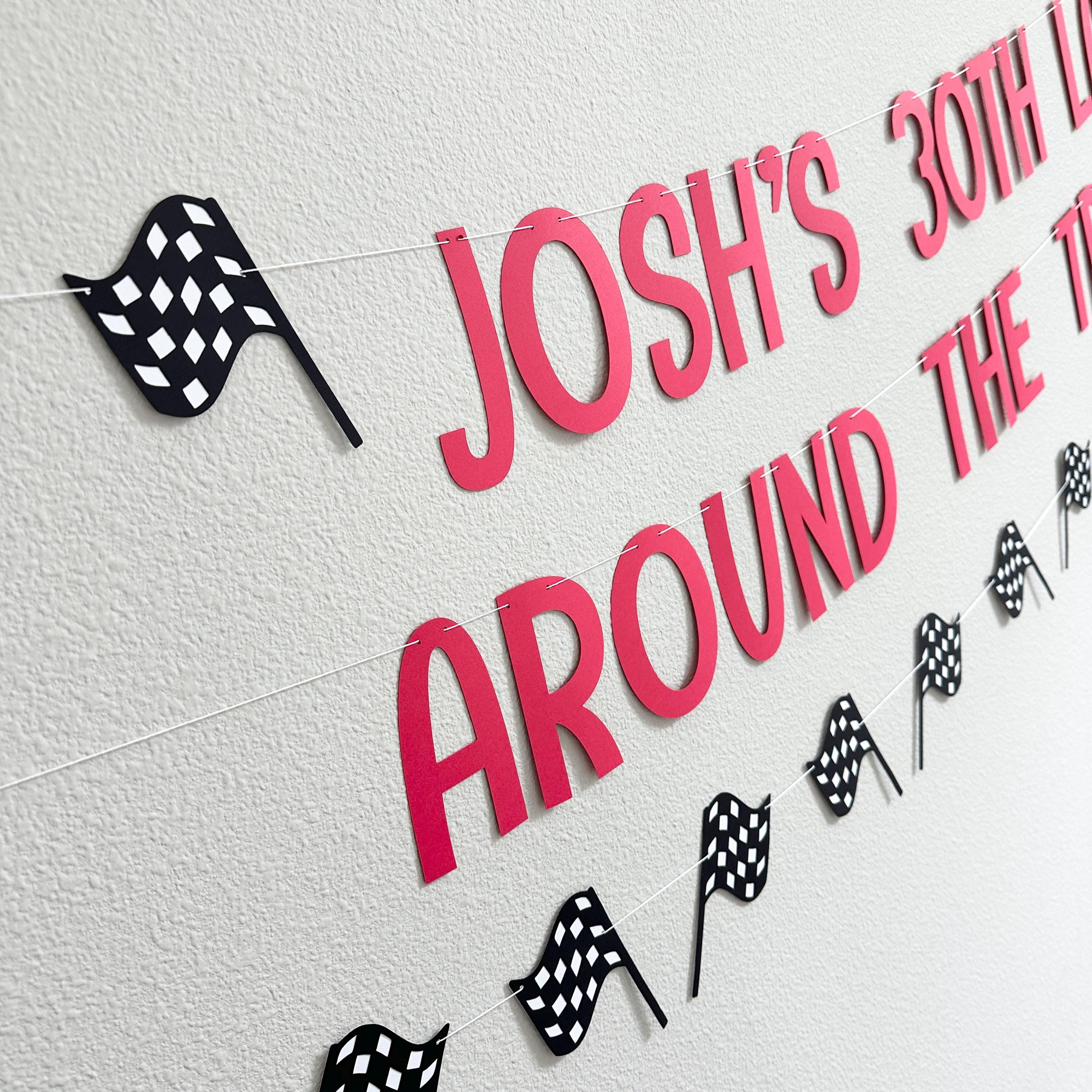 30th Lap Around The Track, Racing 30th Birthday Decorations, 30th Birthday Party, 30th Birthday Ideas, 30th Lap Around The Track