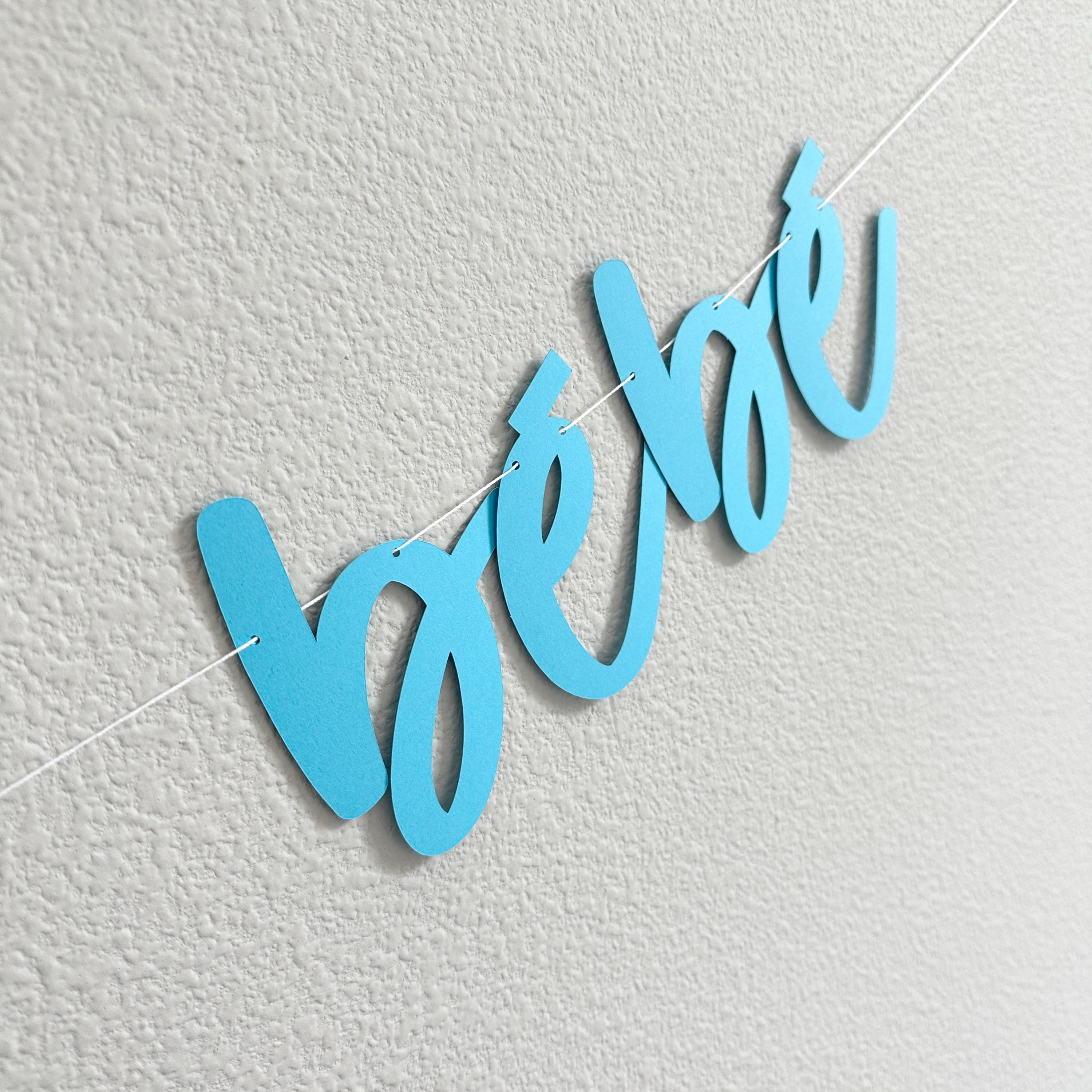 Bonjour Bebe, Bonjour Bebe Decorations, Baby Shower Banner, Baby Boy Shower Banner, Bonjour Baby Decorations