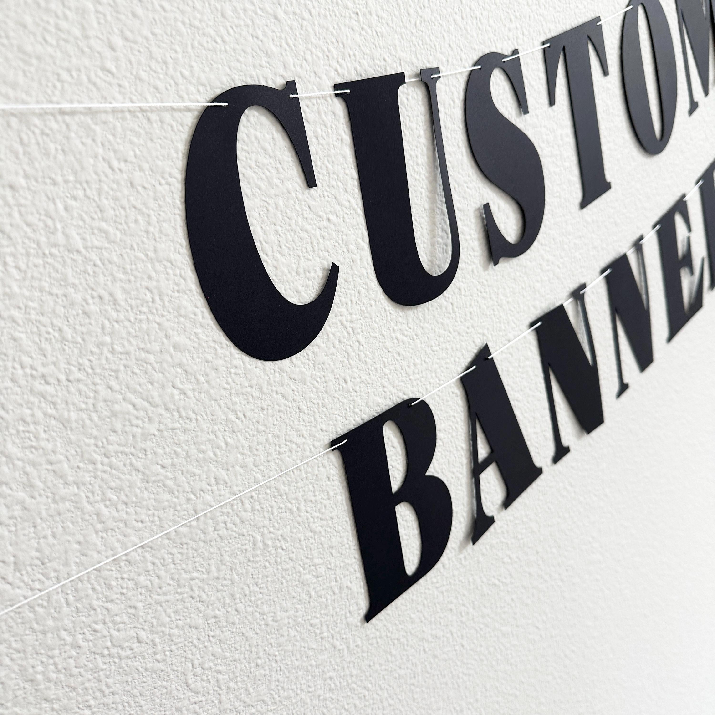 Custom Banner, Custom Serif Font Banner, Classy Banner, Custom Classic Banner, Custom Serif Banner