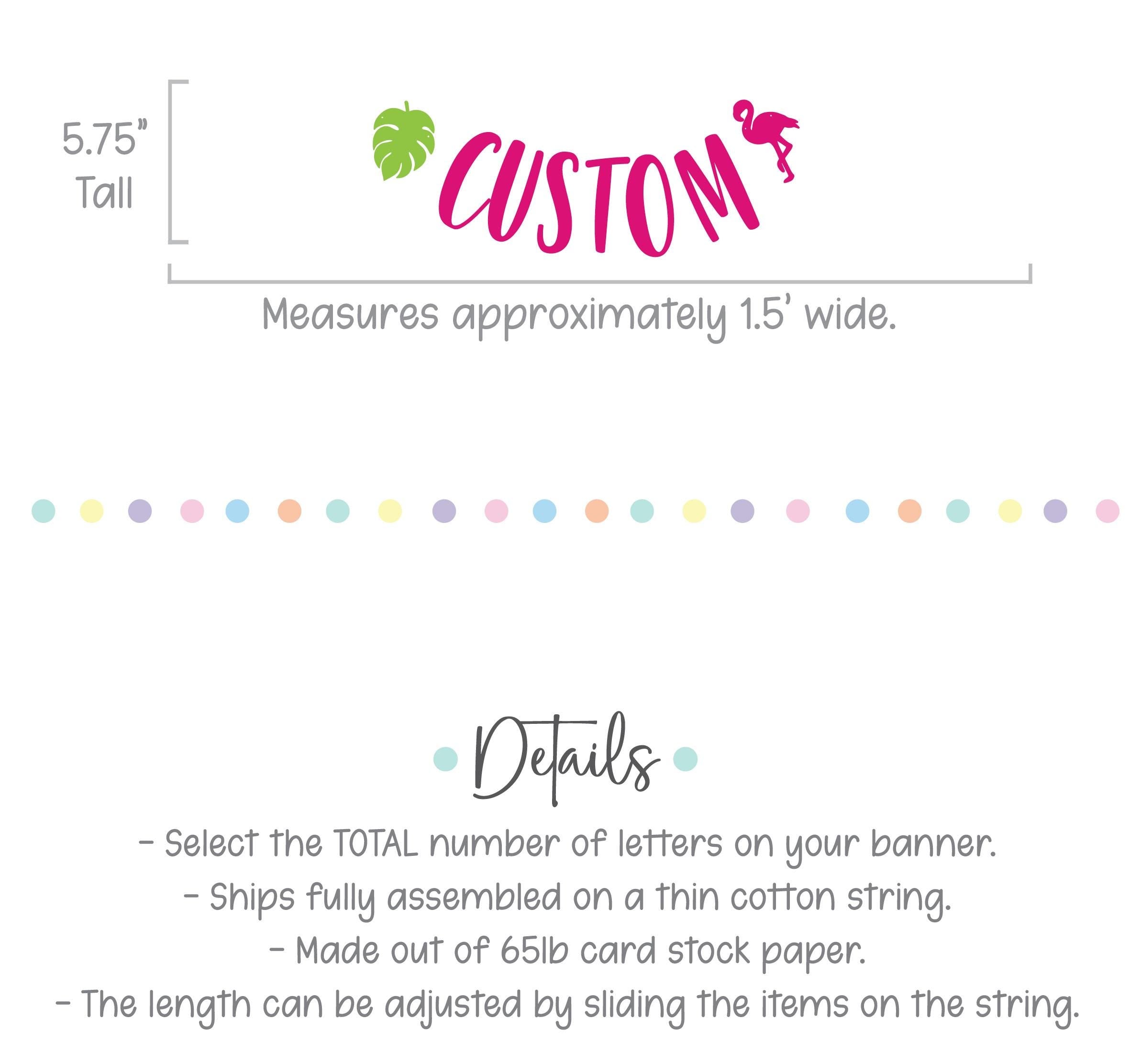 Custom Tropical Banner, Tropical Decorations, Tropical Themed Decorations, Summertime Decorations, Tropical Banner