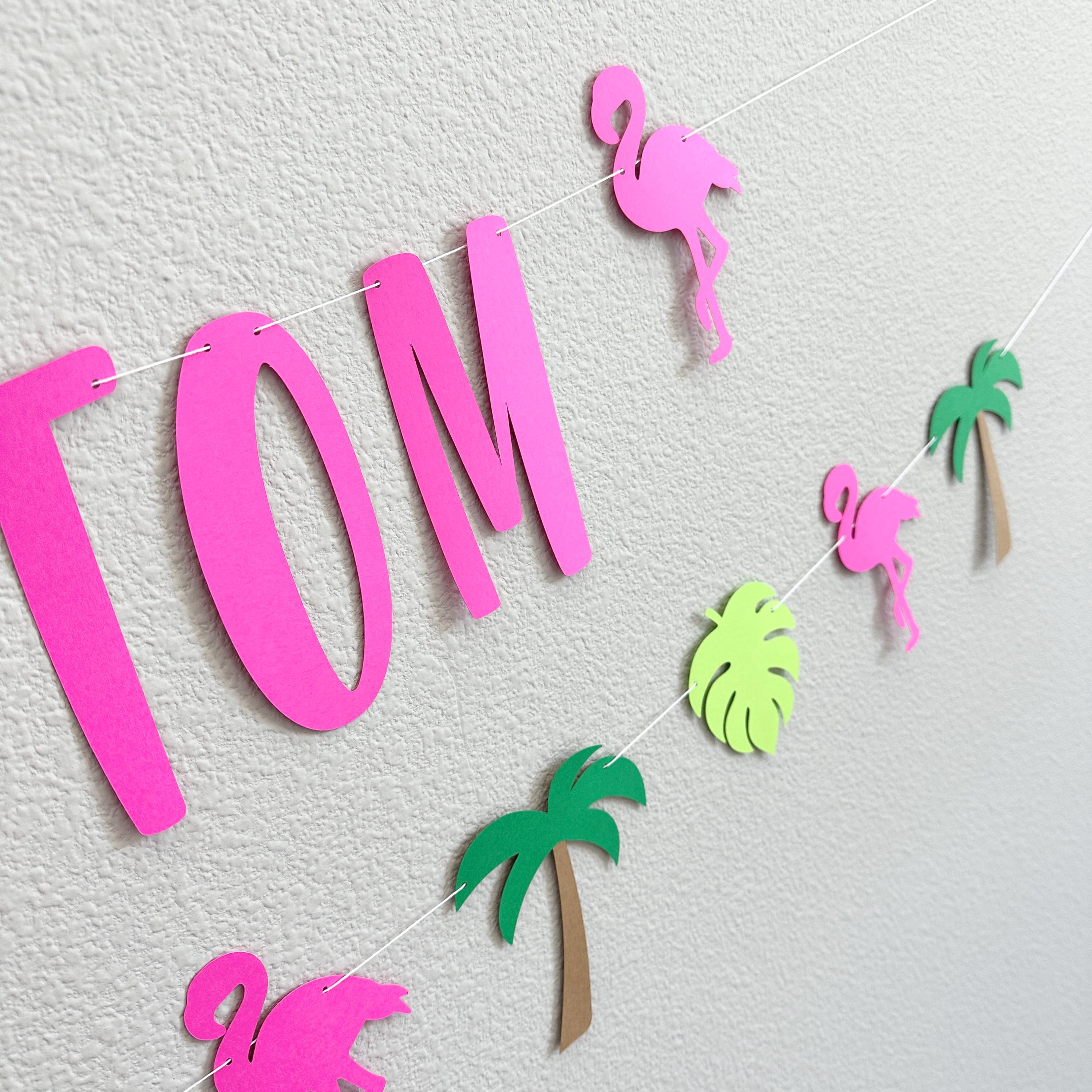 Custom Tropical Banner, Tropical Decorations, Tropical Themed Decorations, Summertime Decorations, Tropical Banner
