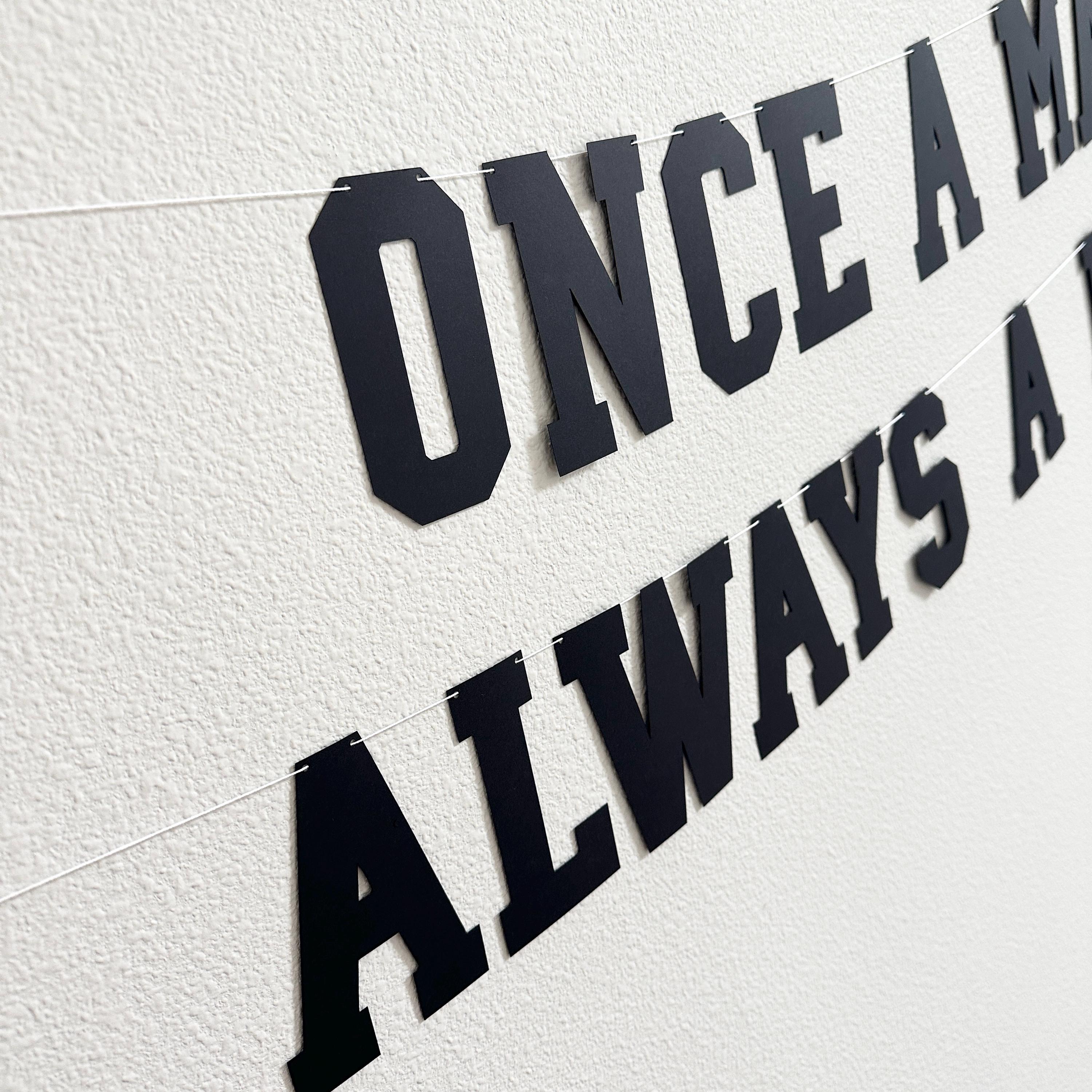 Once A Mascot Always A Mascot, High School Reunion Decorations, Custom Mascot Banner, Custom School Spirit Banner