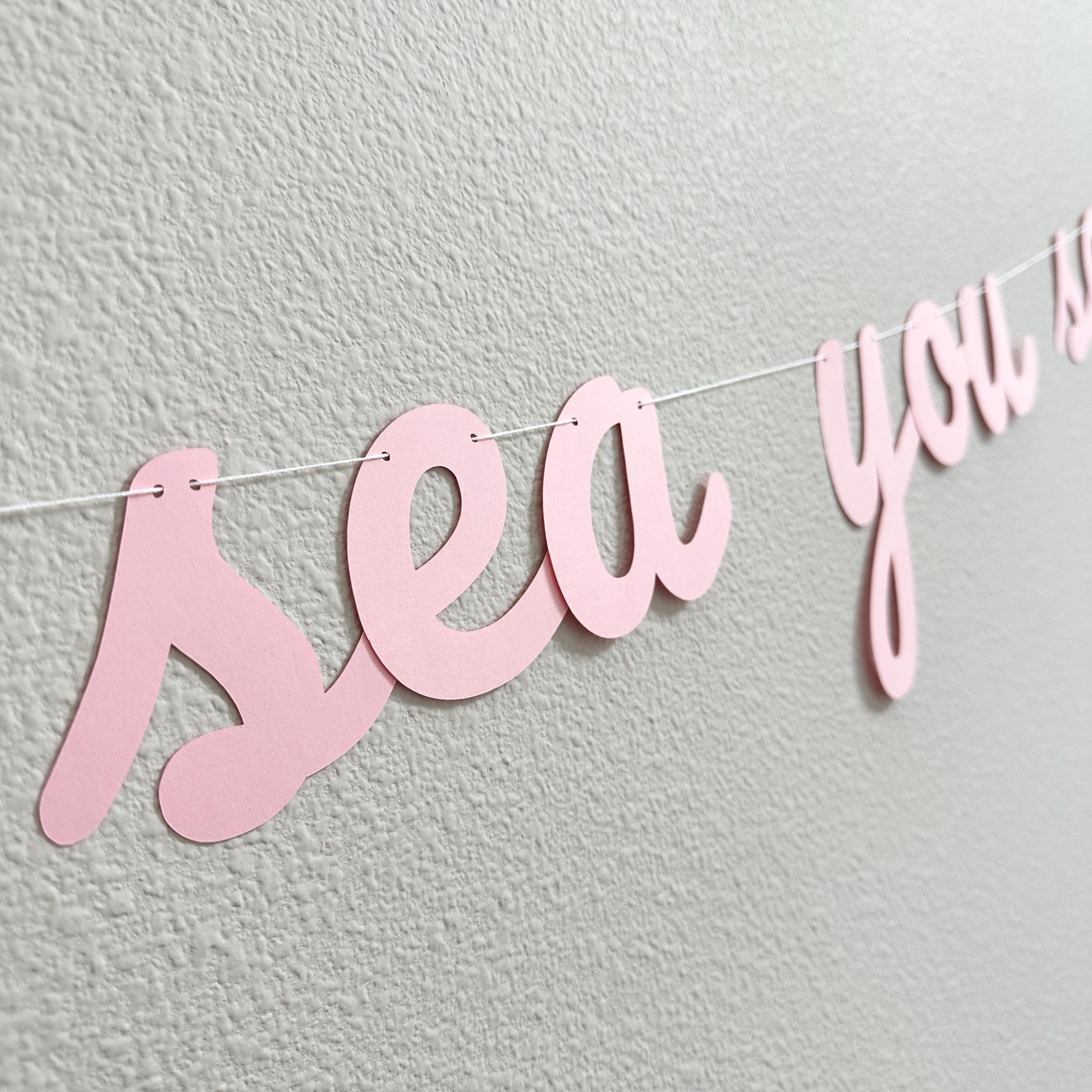Sea you Soon Baby, Ocean Themed Baby Shower Banner, Baby Girl Shower Decorations, Ocean Baby Shower Banner, Nautical Baby Shower