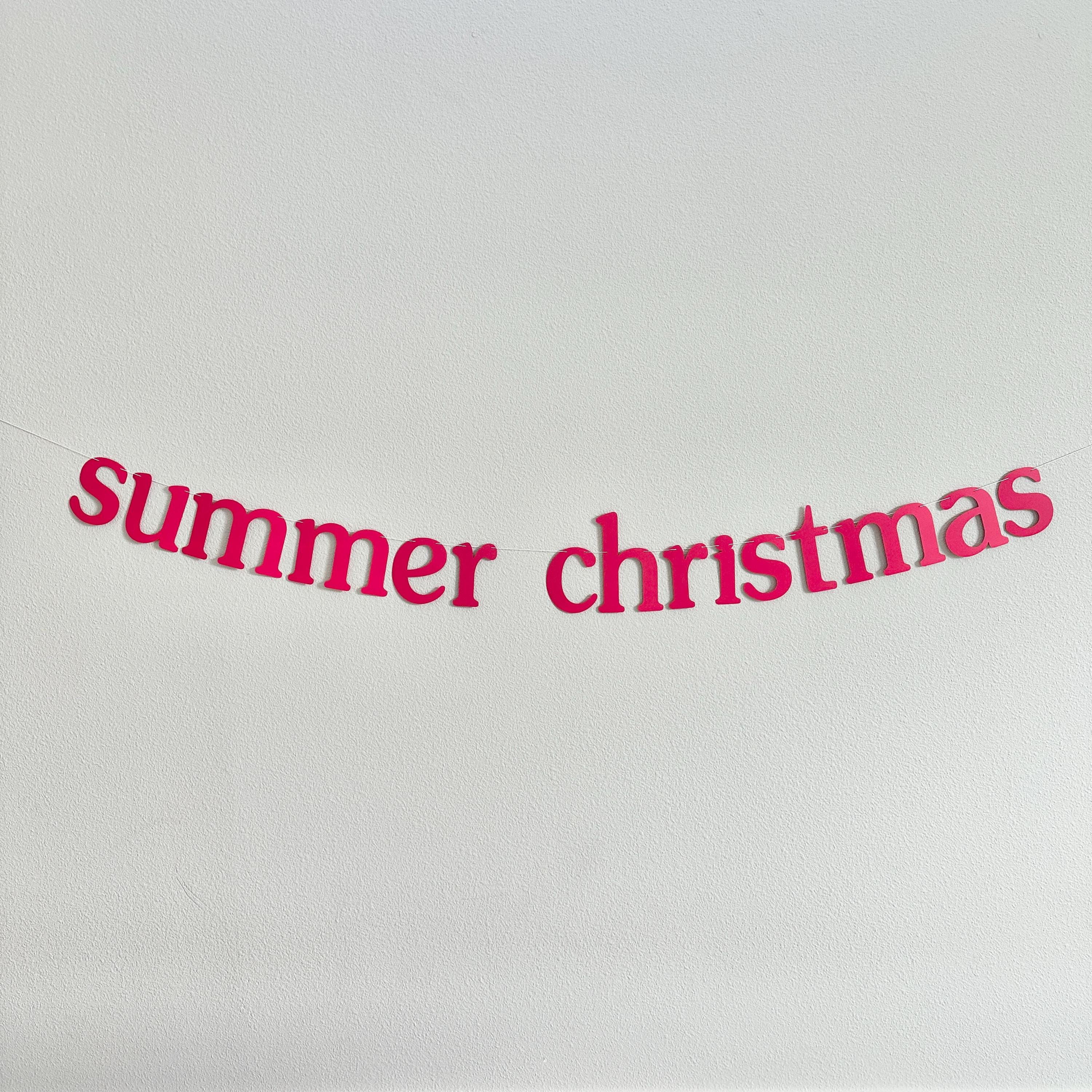 Summer Christmas, Summer Christmas Banner, Christmas In Summer, July Christmas, Summer Christmas Decorations