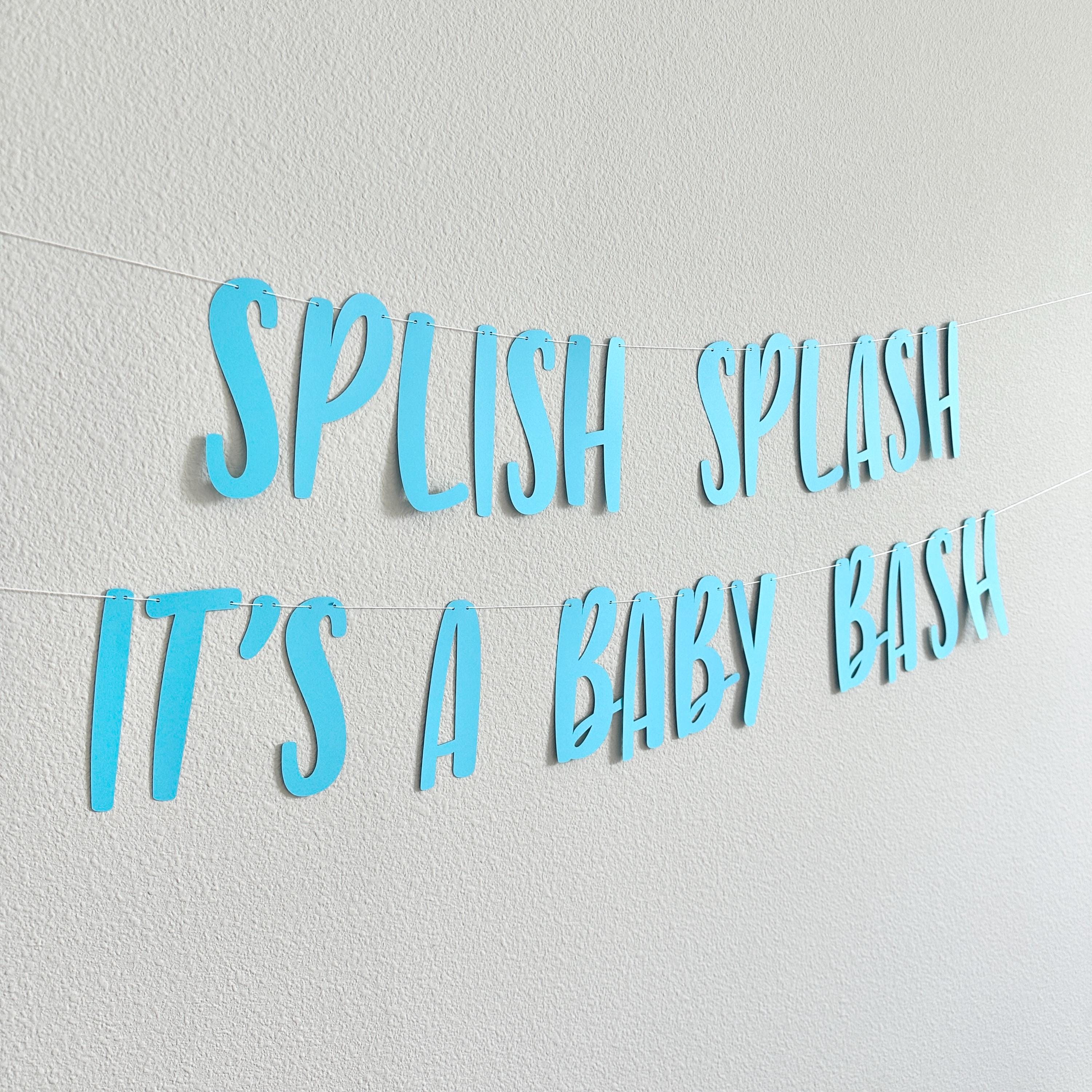 Splish Splash It&#39;s A Baby Bash, Baby Shower Decorations, Summer Baby Shower, Pool Party Baby Shower, Beach Themed Baby Shower