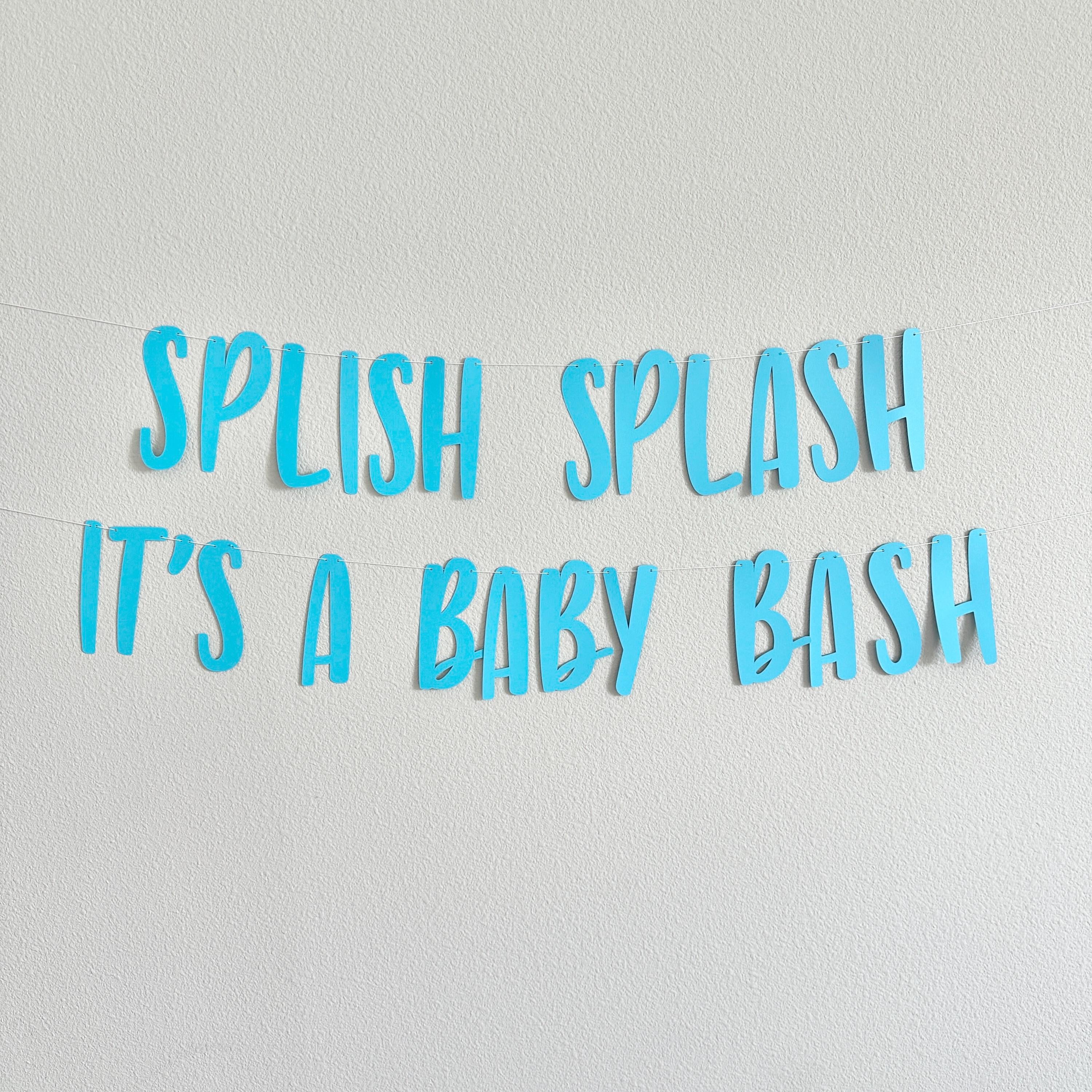 Splish Splash It&#39;s A Baby Bash, Baby Shower Decorations, Summer Baby Shower, Pool Party Baby Shower, Beach Themed Baby Shower