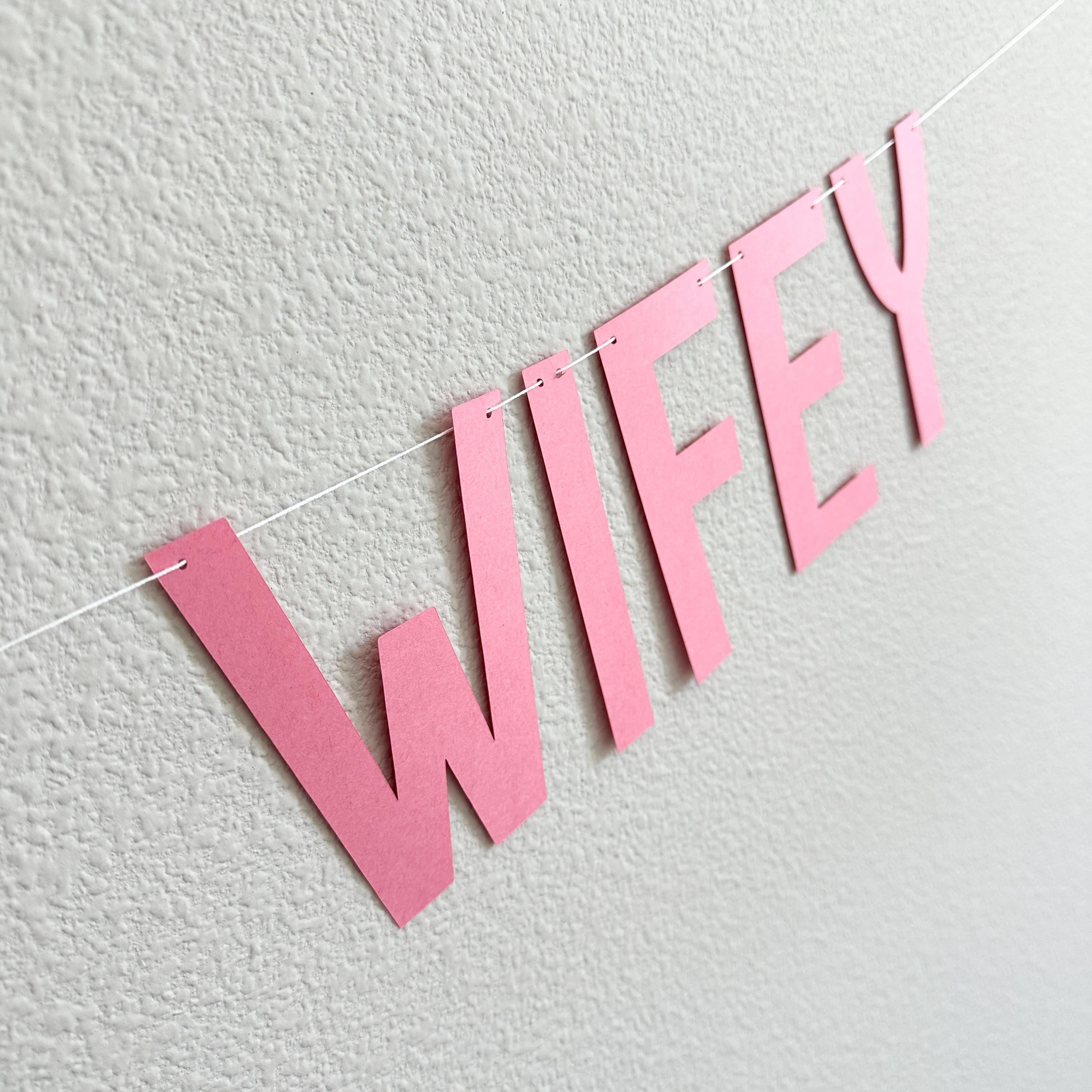 Wild Wild Wifey Banner for Bachelorette Party Decoration, Rustic Bridal Shower Sign, Fun Wedding Photo Prop, Boho Bride-to-Be Accessory