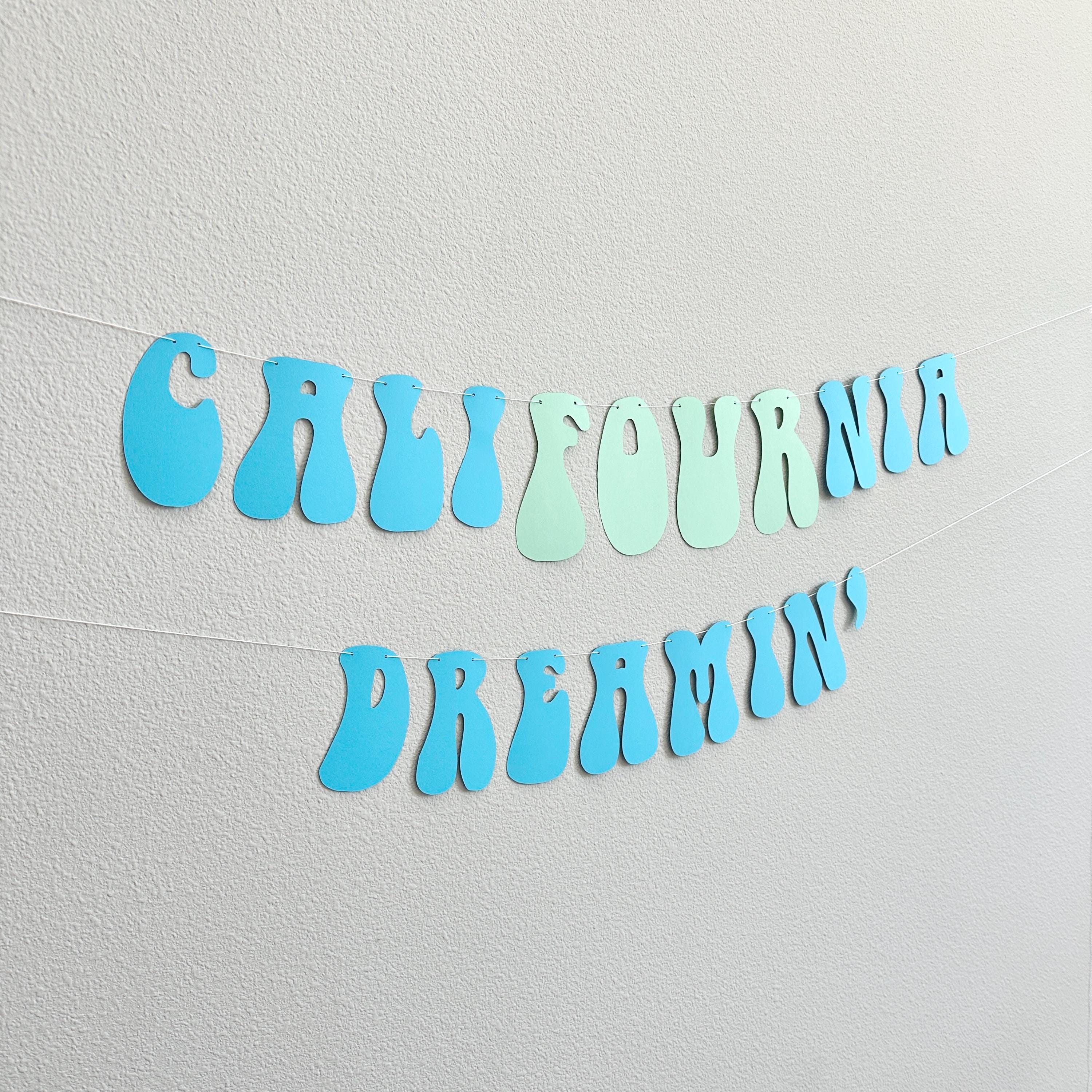 CaliFOURnia Dreamin&#39;, 4th Birthday Decorations, 4th Birthday Party, California Themed Fourth Birthday Party Decorations