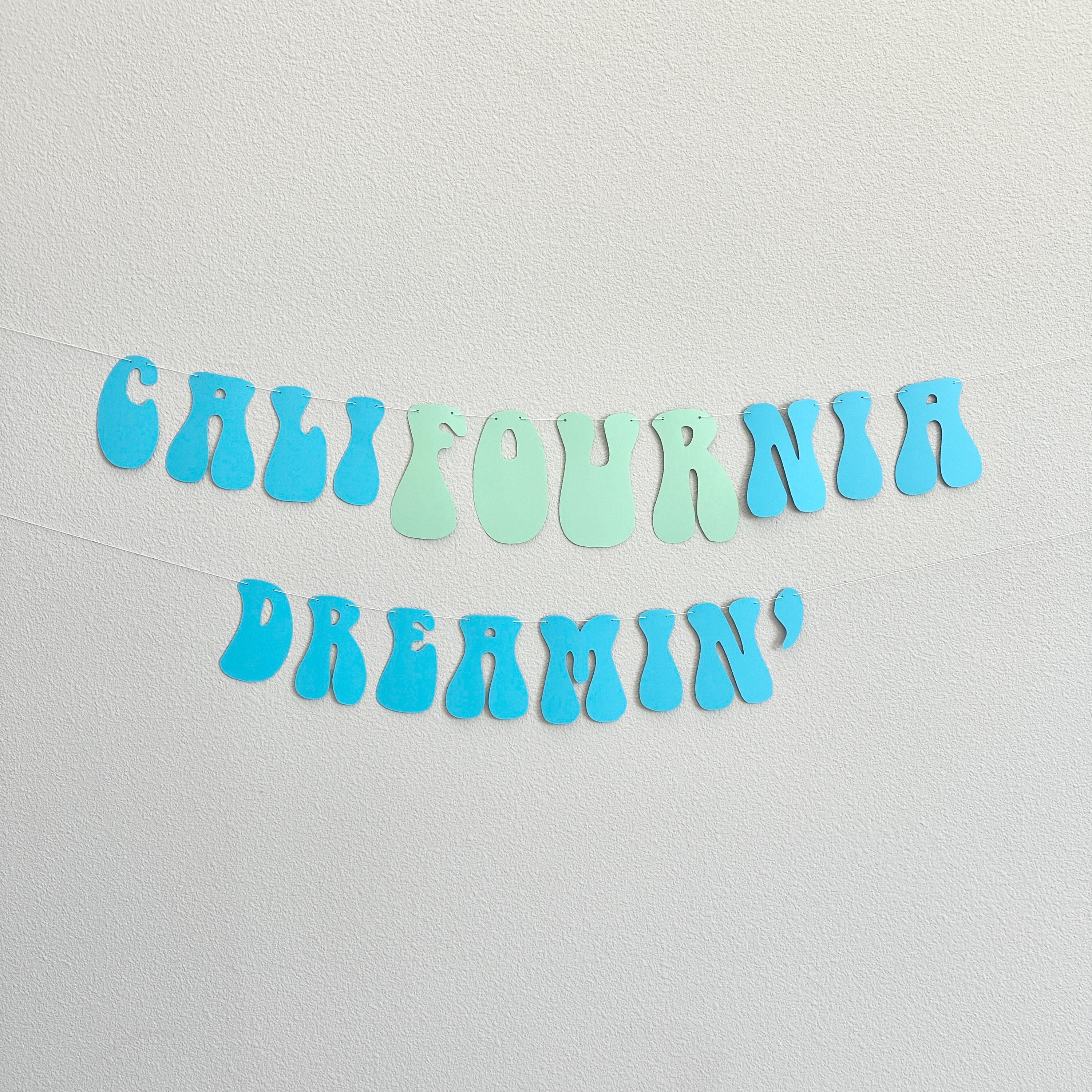 CaliFOURnia Dreamin&#39;, 4th Birthday Decorations, 4th Birthday Party, California Themed Fourth Birthday Party Decorations