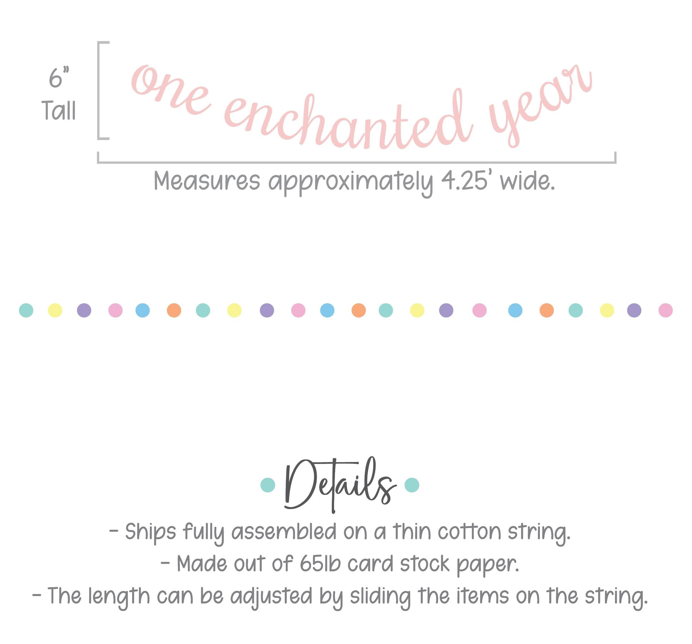 One Enchanted Year, 1st Birthday Ideas, Enchanted Birthday Decorations, One Enchanted Year Birthday Banner, 1st Birthday Party