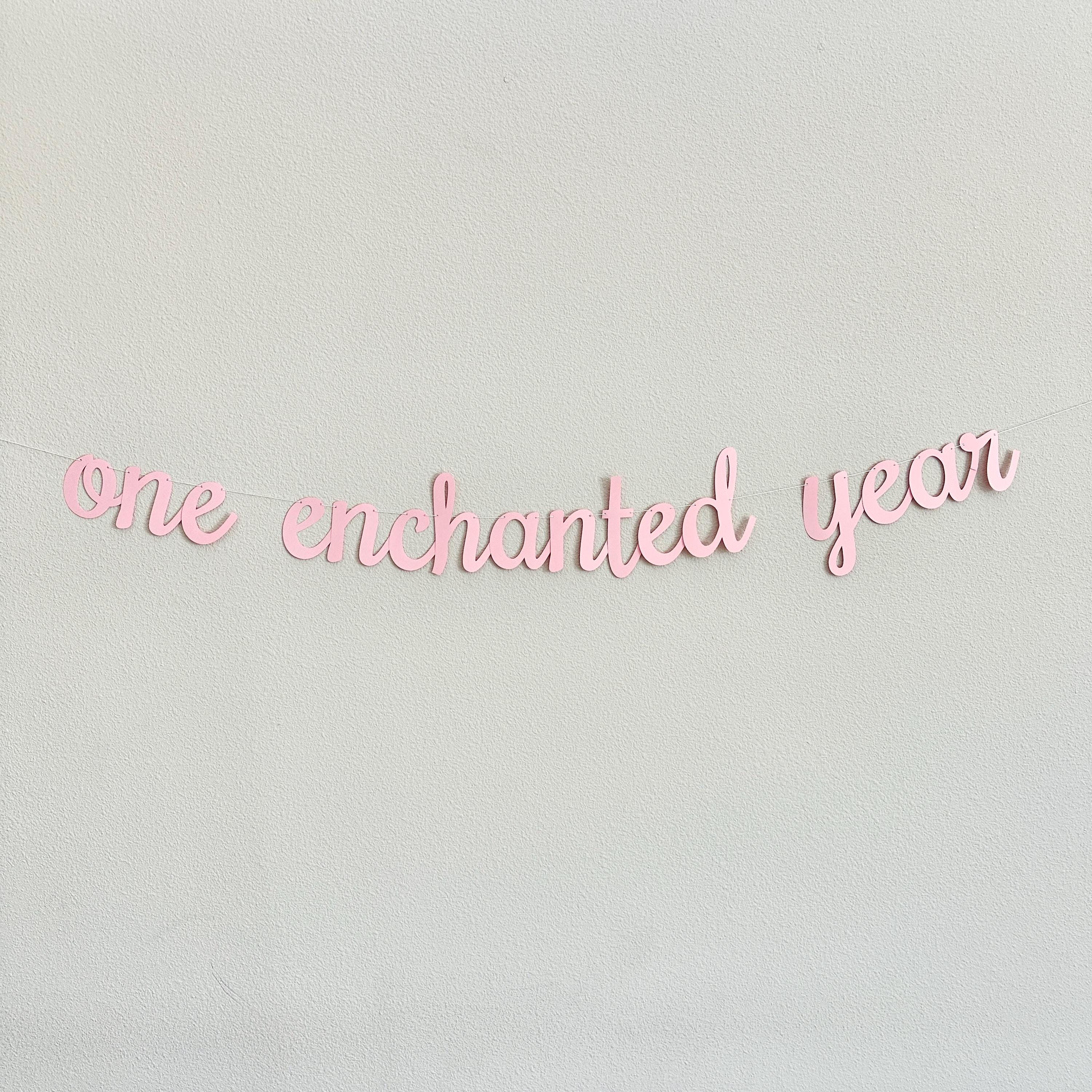 One Enchanted Year, 1st Birthday Ideas, Enchanted Birthday Decorations, One Enchanted Year Birthday Banner, 1st Birthday Party