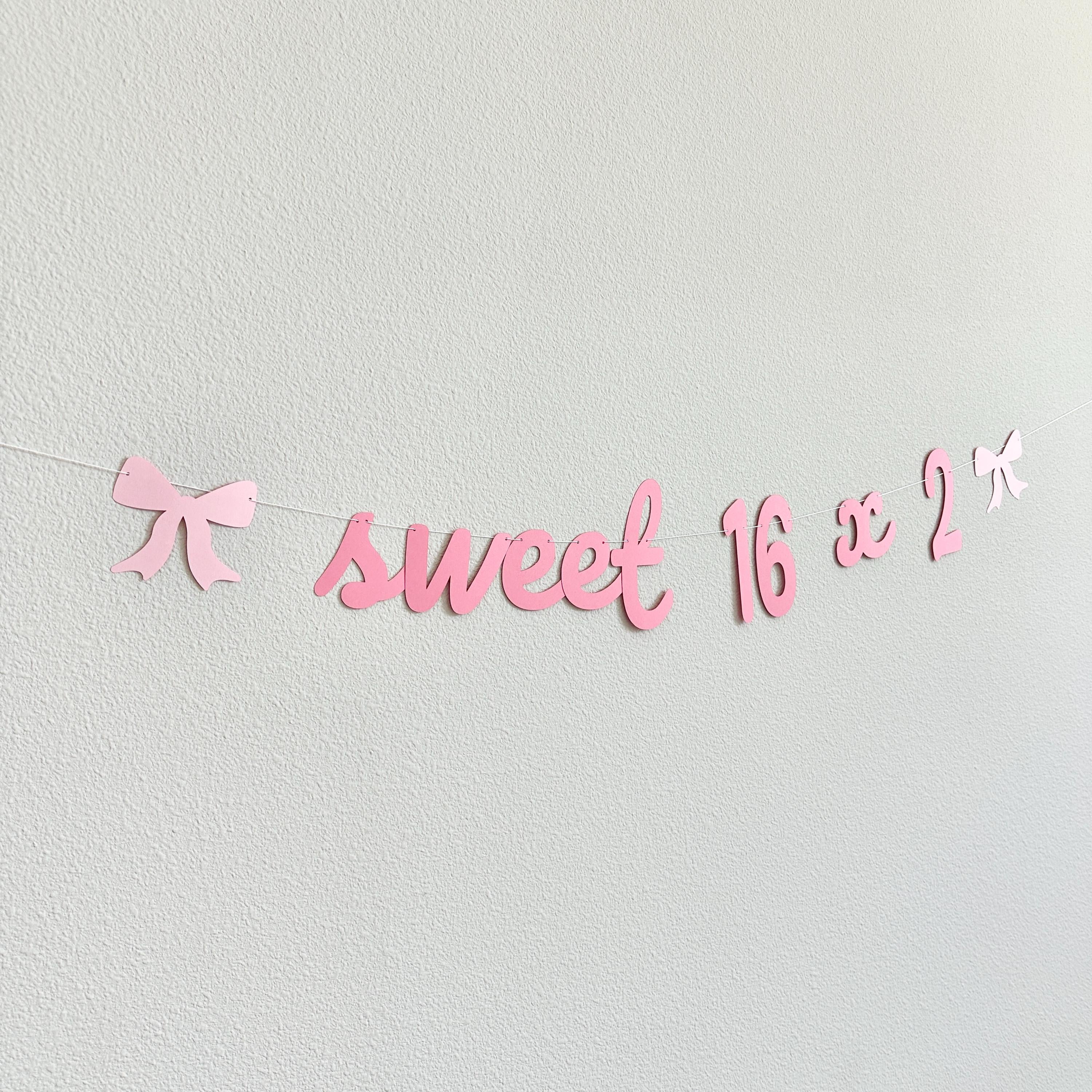 Sweet 16 x 2, 32nd Birthday Party Ideas, 32nd Birthday, Sweet 16x2 Decorations, 32nd Birthday Theme Ideas, Coquette Themed 32nd Birthday