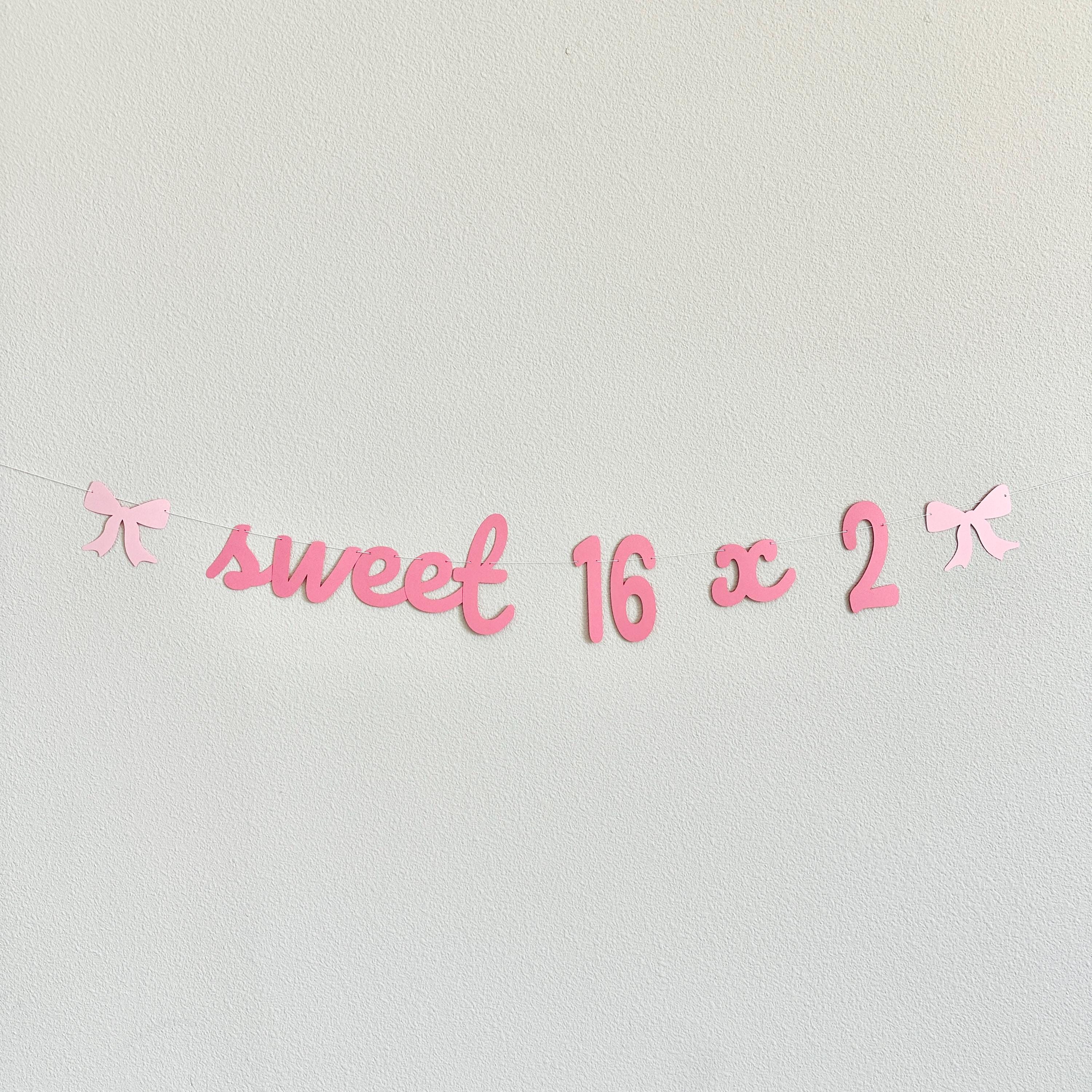 Sweet 16 x 2, 32nd Birthday Party Ideas, 32nd Birthday, Sweet 16x2 Decorations, 32nd Birthday Theme Ideas, Coquette Themed 32nd Birthday