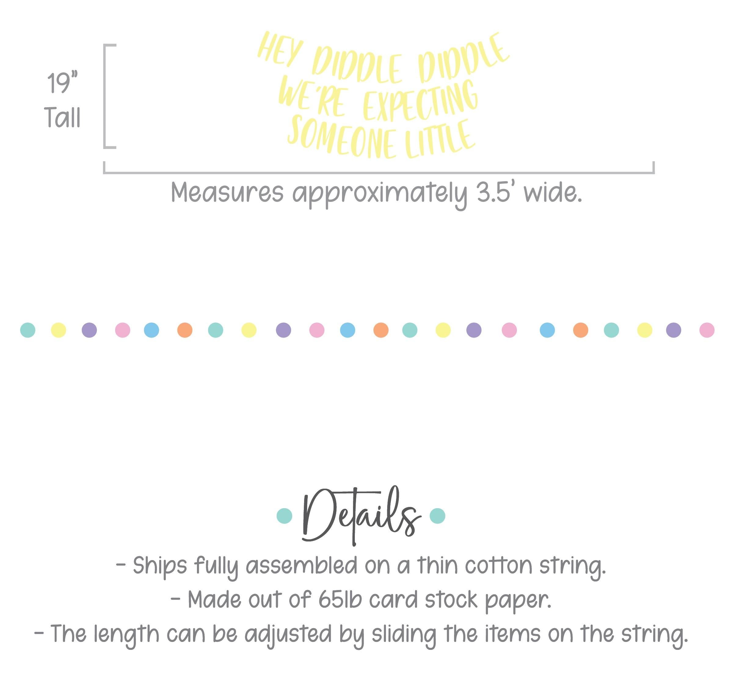 Hey Diddle Diddle We&#39;re Expecting Someone Little, Pregnancy Announcement Ideas, Baby Shower Decorations, Nursery Themed Baby Shower