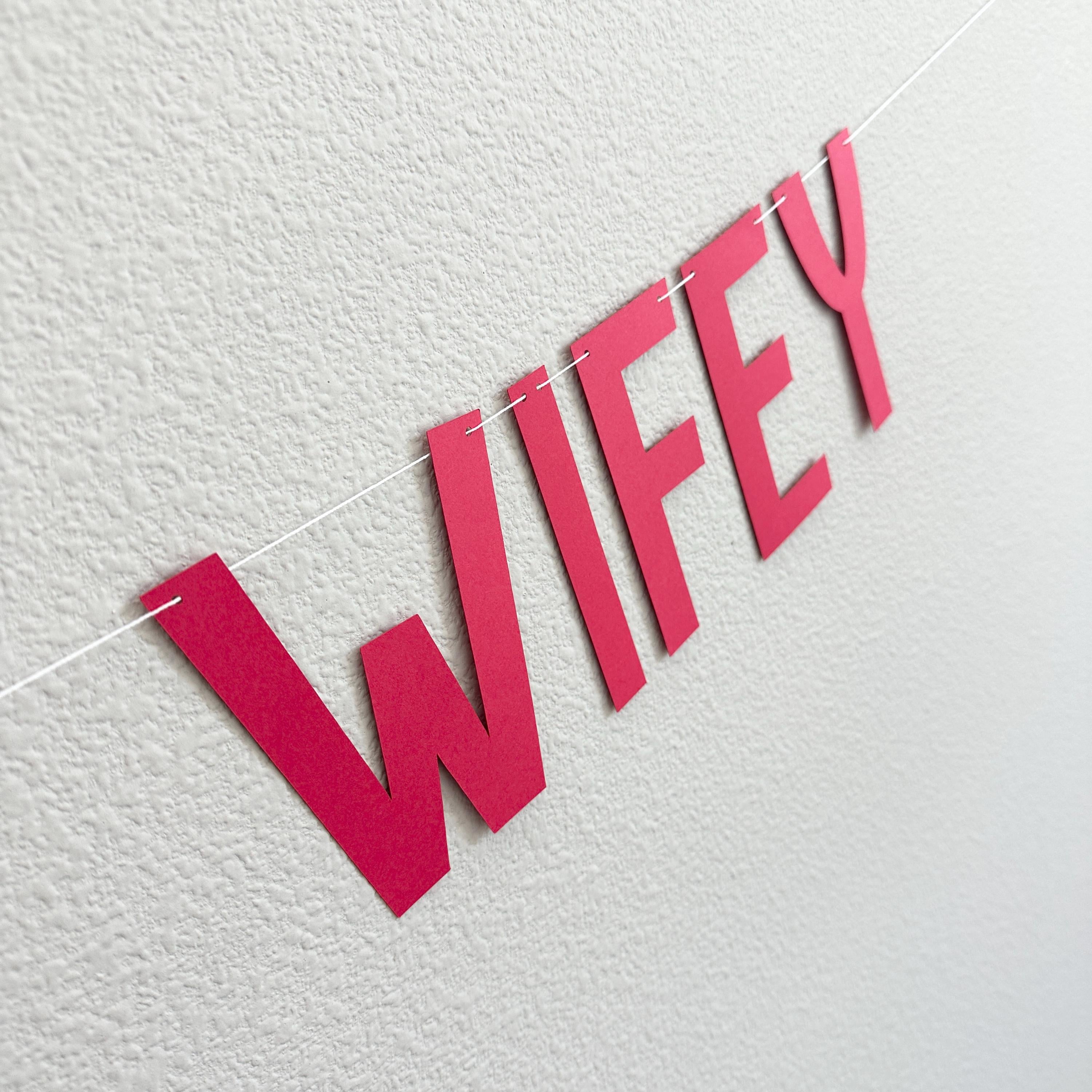 Wild Wild Wifey Banner for Bachelorette Party Decoration, Rustic Bridal Shower Sign, Fun Wedding Photo Prop, Boho Bride-to-Be Accessory