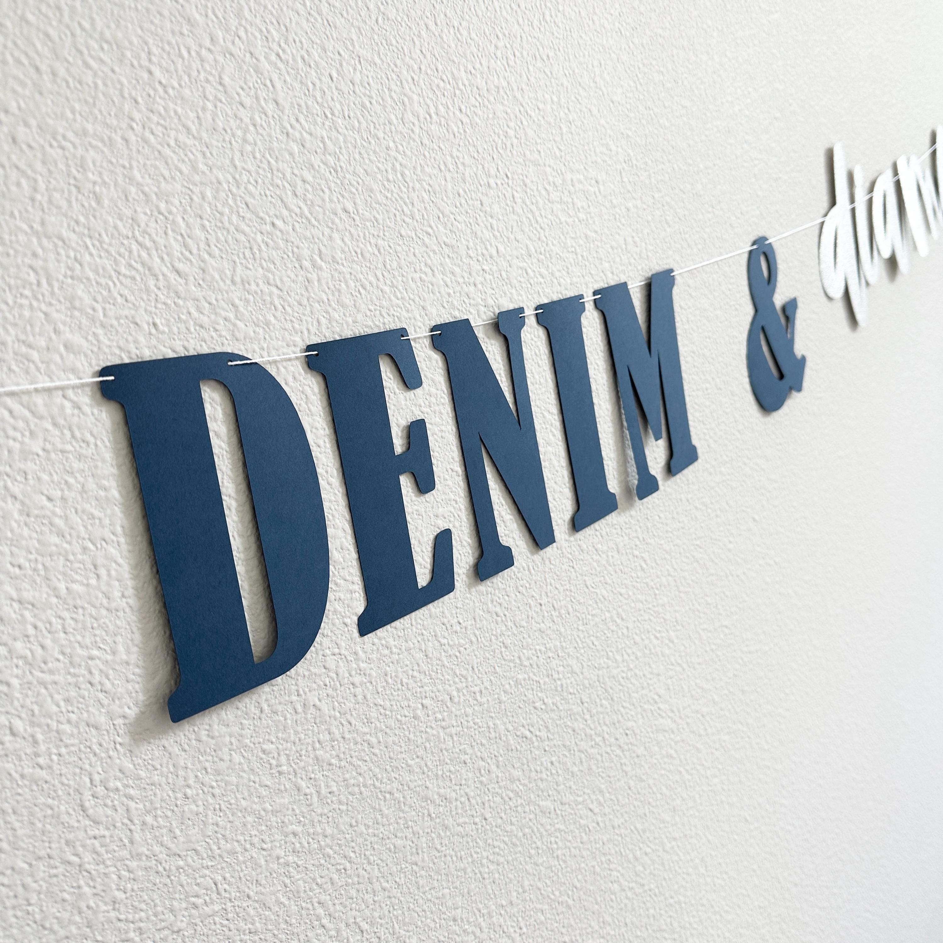 Denim & Diamonds, Denim and Diamonds Theme, Denim and Diamonds Banner, Denim and Diamonds Party Banner