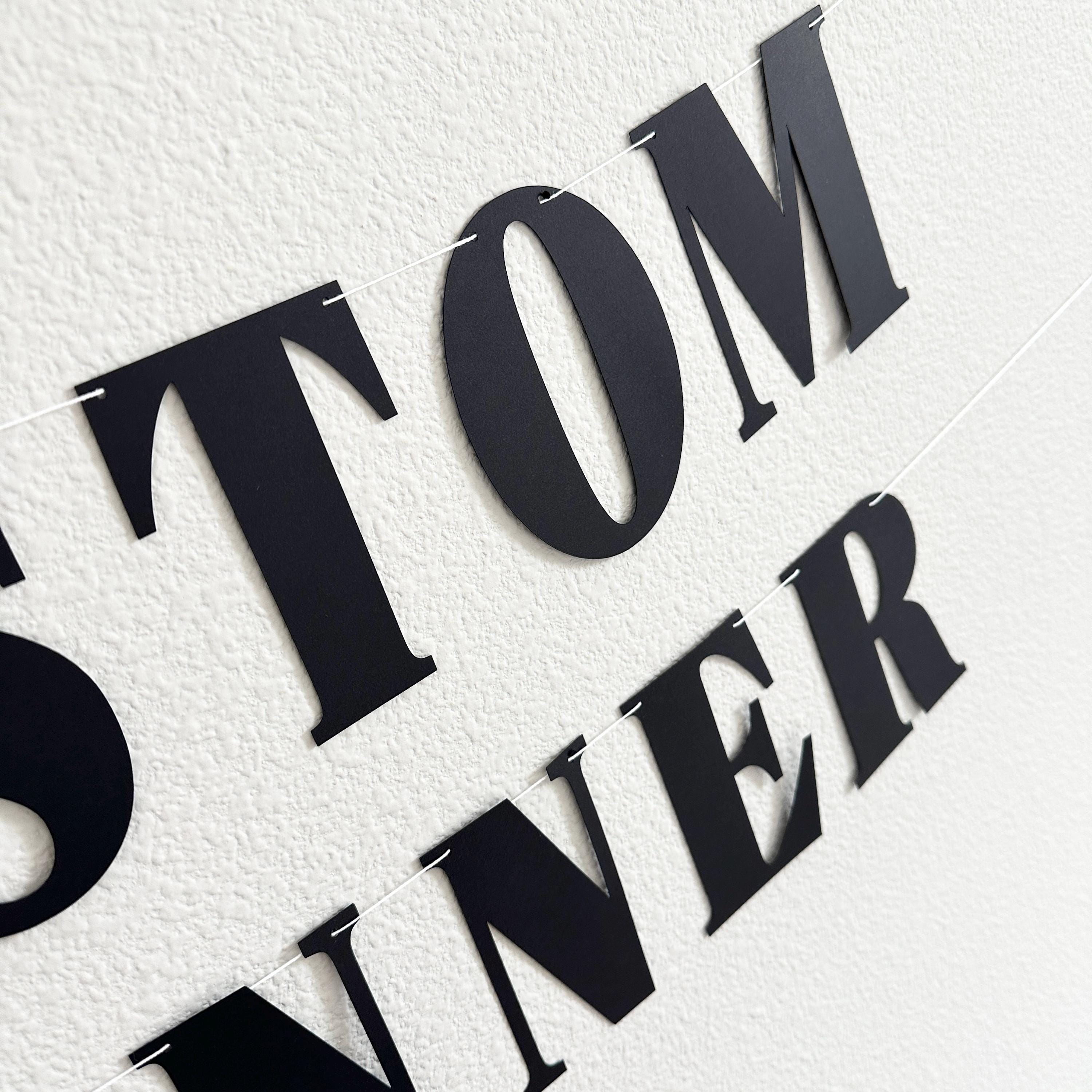 Custom Banner, Custom Serif Font Banner, Classy Banner, Custom Classic Banner, Custom Serif Banner