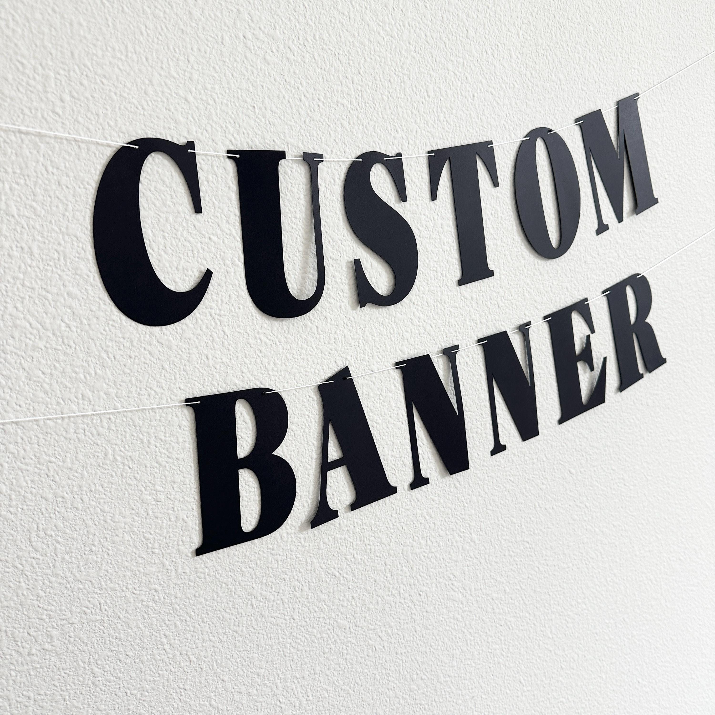 Custom Banner, Custom Serif Font Banner, Classy Banner, Custom Classic Banner, Custom Serif Banner