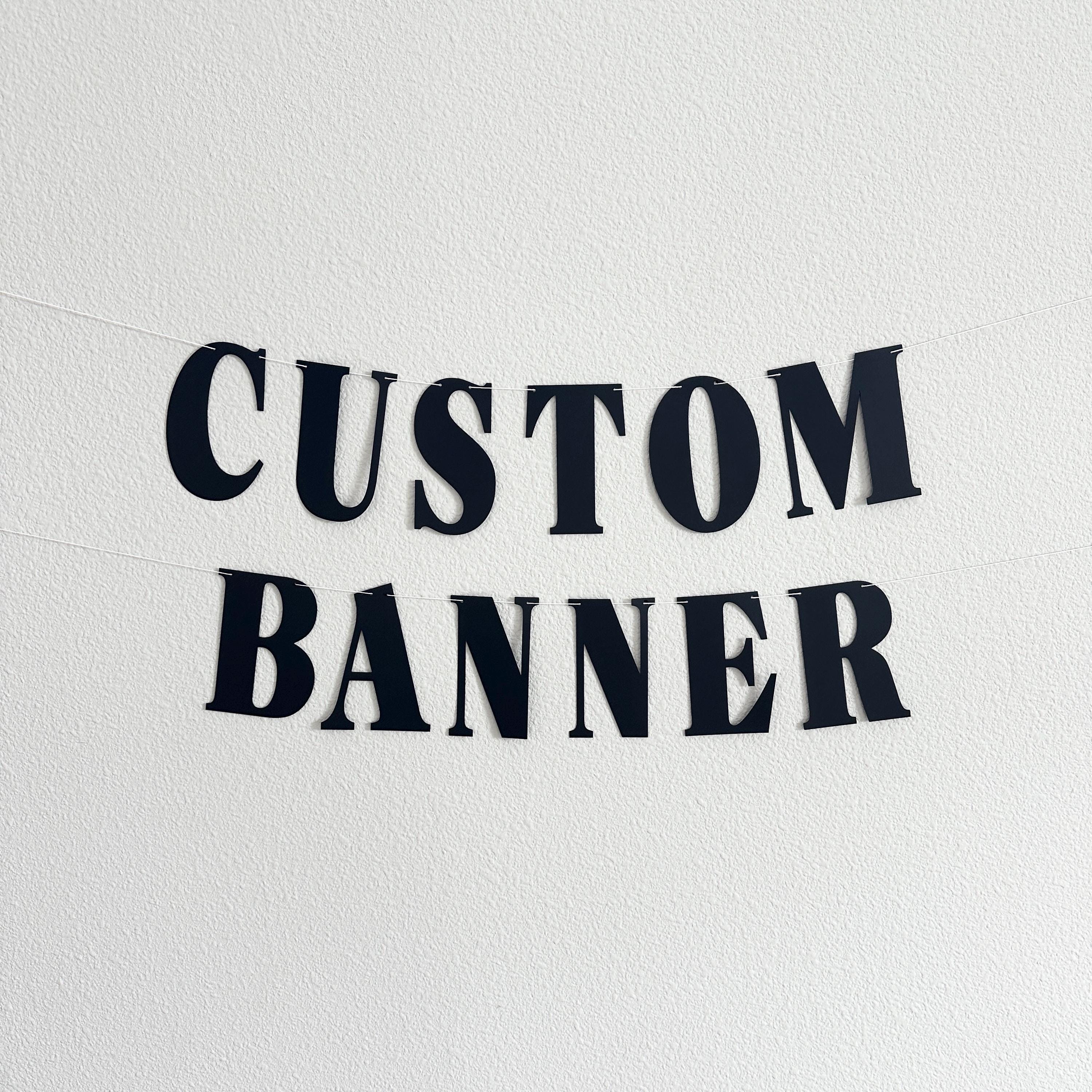 Custom Banner, Custom Serif Font Banner, Classy Banner, Custom Classic Banner, Custom Serif Banner