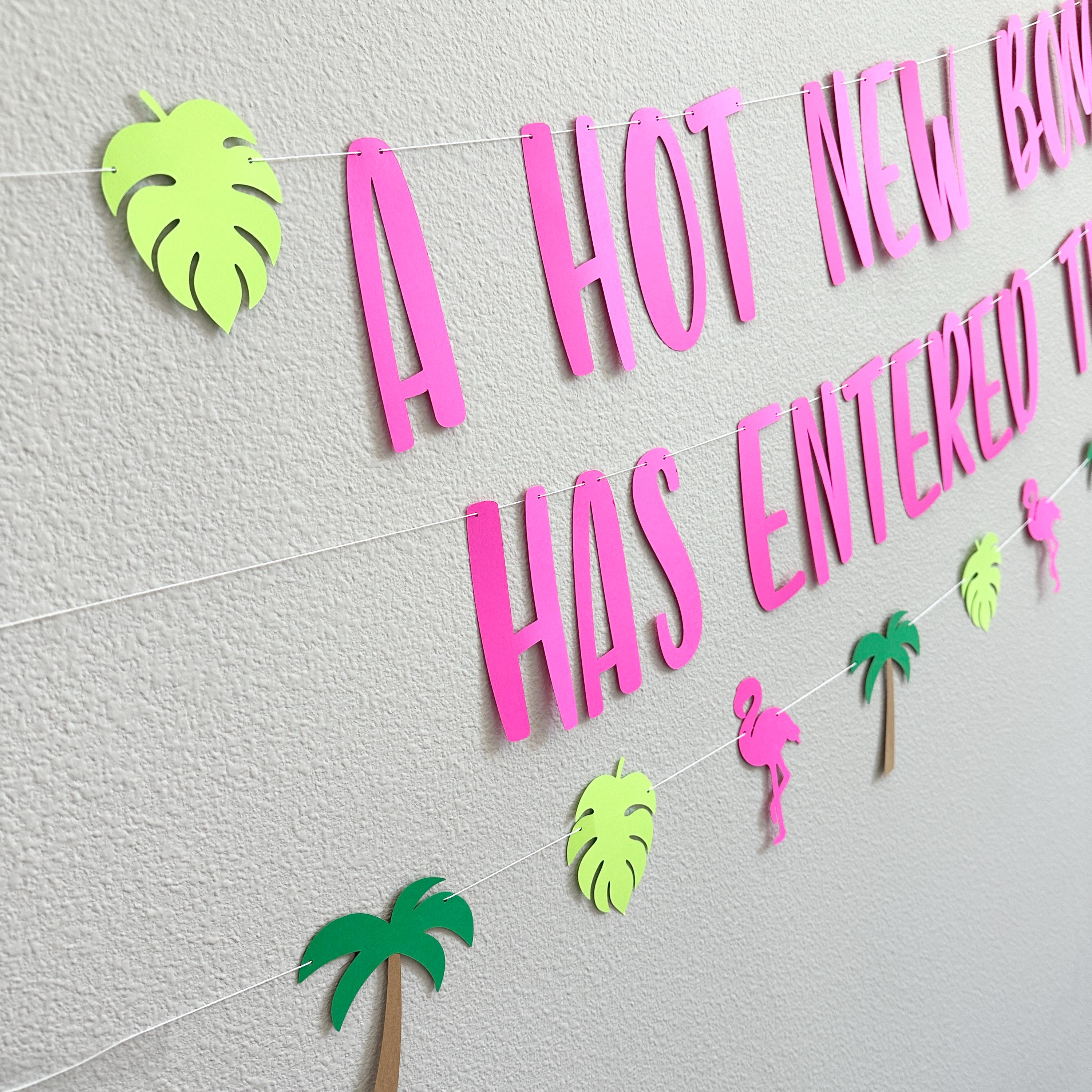 A Hot New Bombshell Has Entered The Villa, Bombshell Themed Bachelorette Party, A Hot New Bombshell Decorations