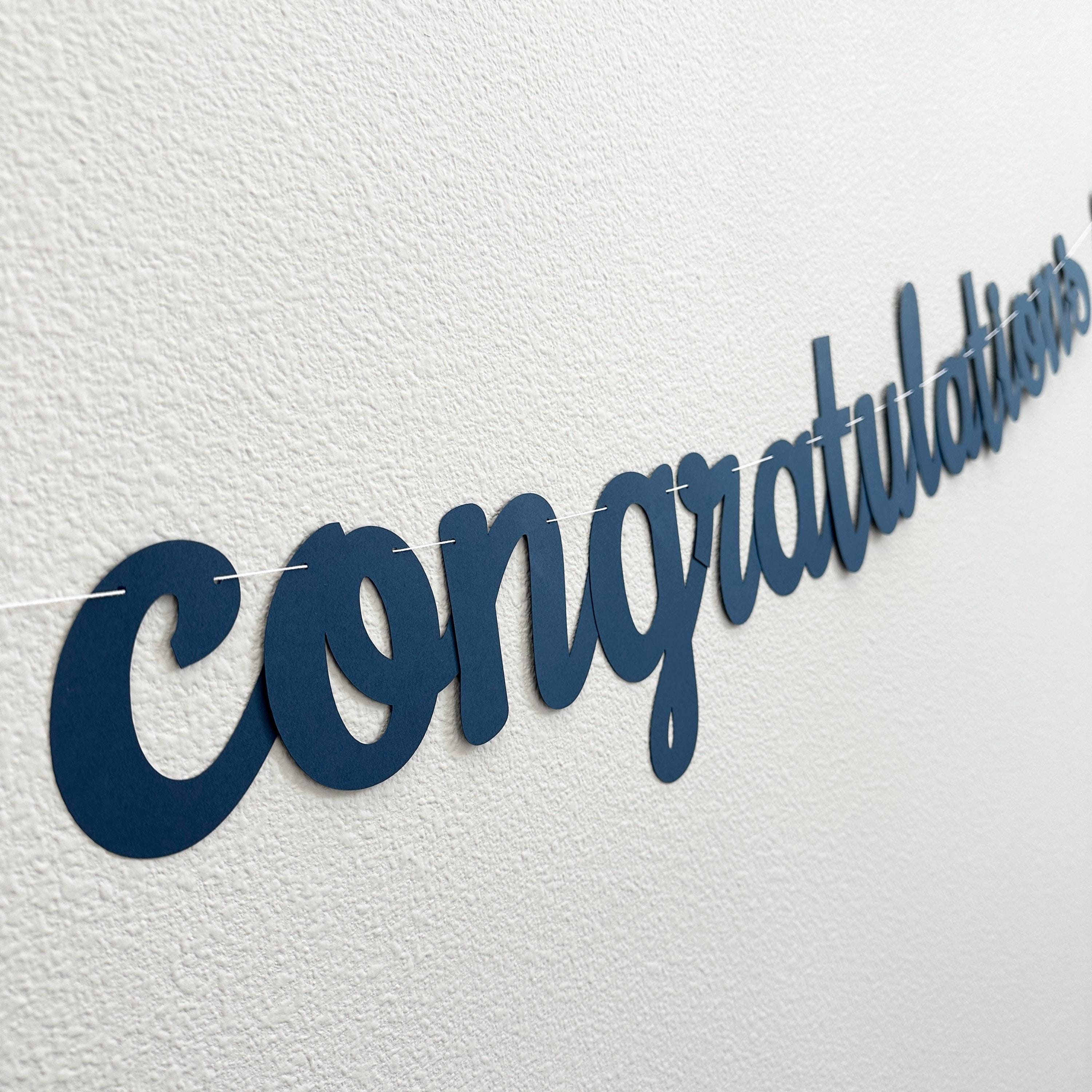 Congratulations Sailor, Congratulations Sailor Banner, Sailor Decorations, Sailor Banner, Navy Blue Cursive Congratulations Sailor Banner