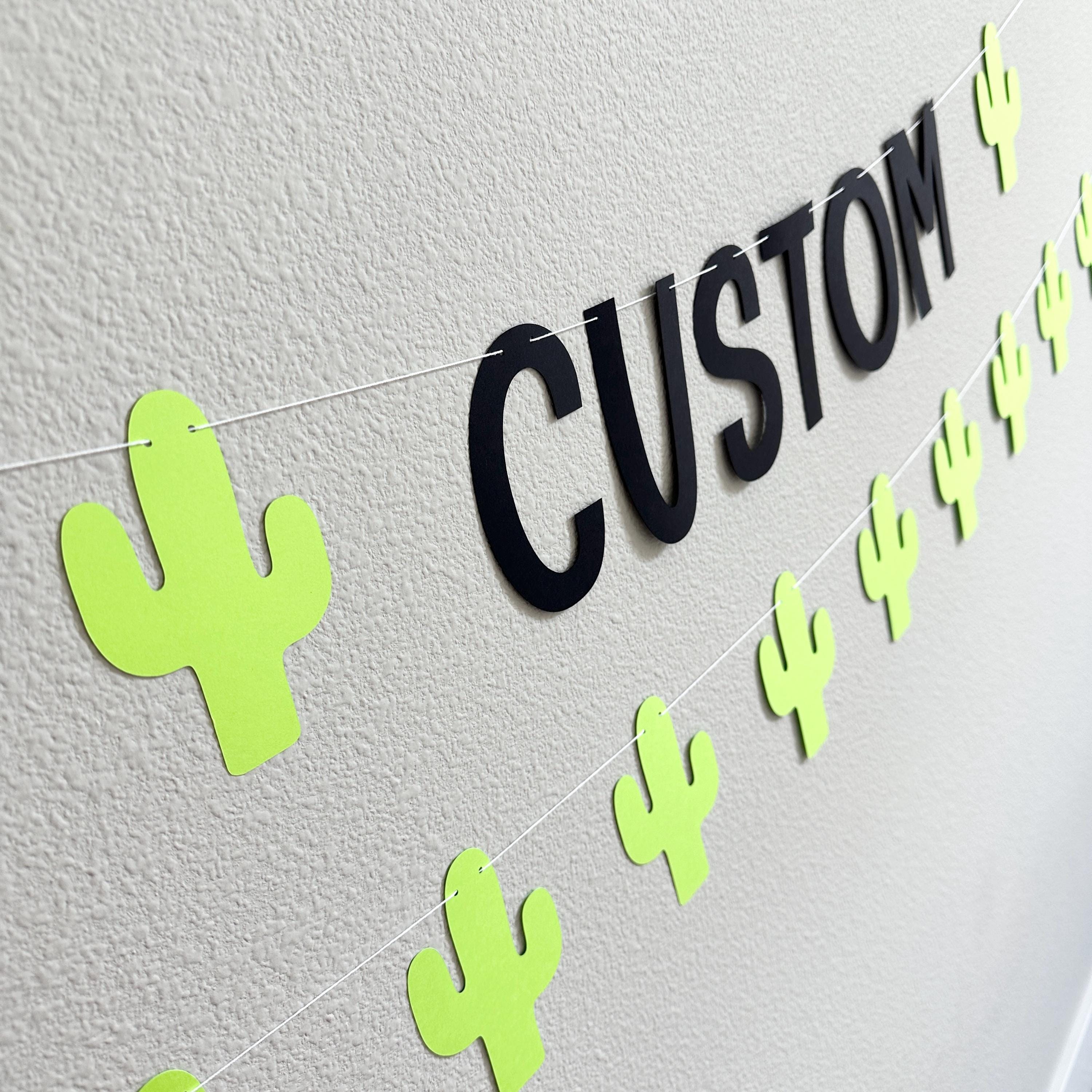 Custom Cactus Banner, Cactus Theme, Desert Birthday, Desert Party, Cactus Decorations, Desert Birthday Party, Custom Desert Themed Banner