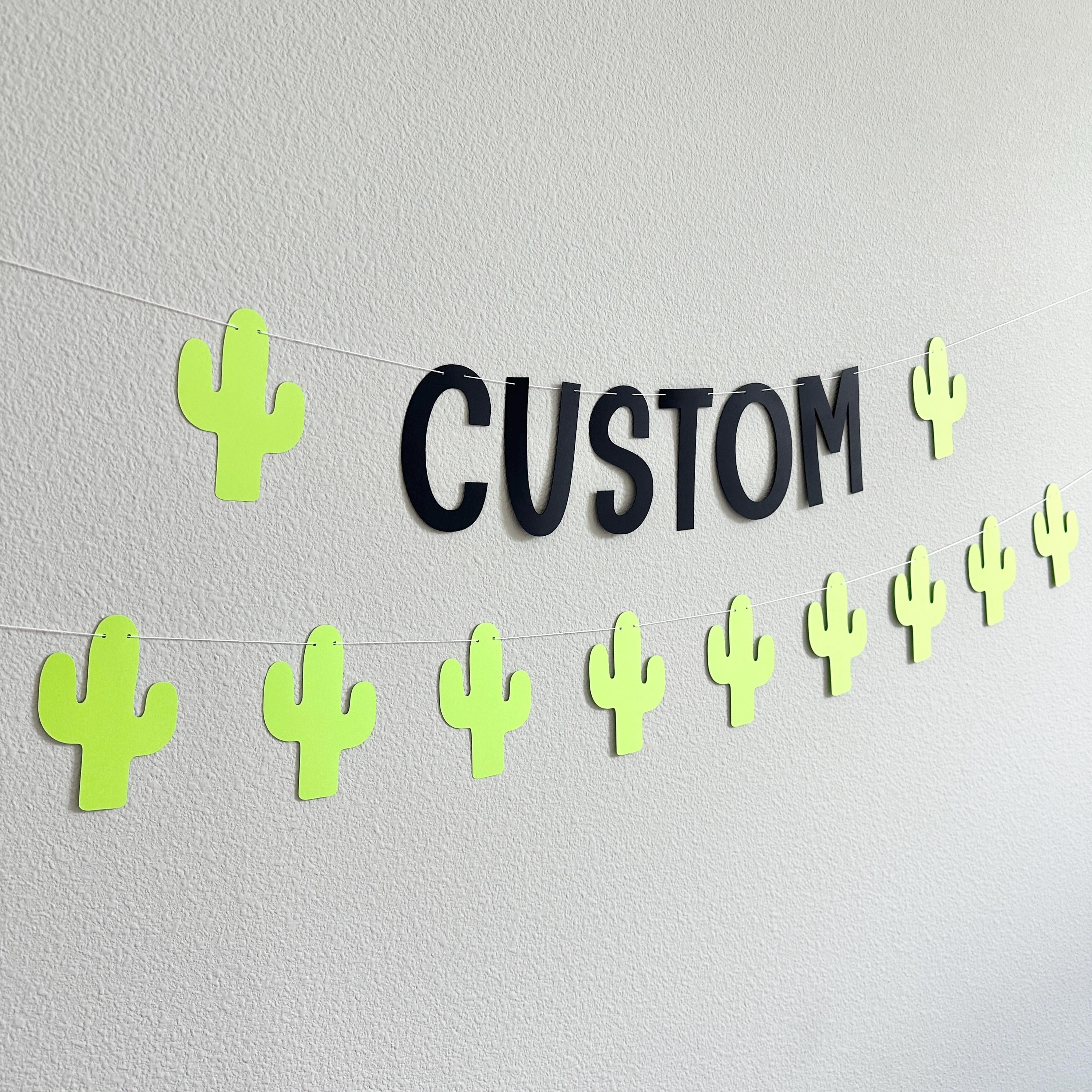 Custom Cactus Banner, Cactus Theme, Desert Birthday, Desert Party, Cactus Decorations, Desert Birthday Party, Custom Desert Themed Banner