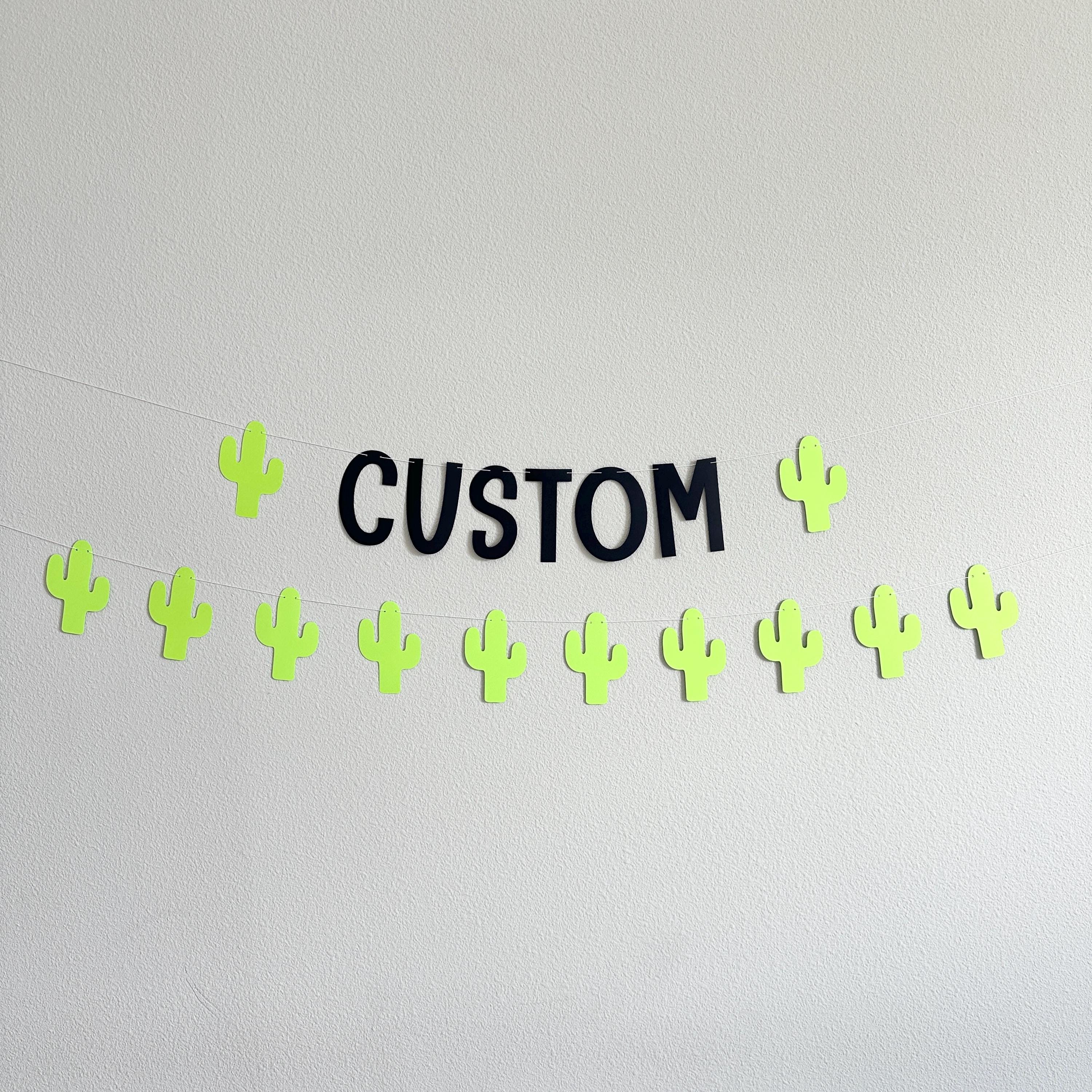 Custom Cactus Banner, Cactus Theme, Desert Birthday, Desert Party, Cactus Decorations, Desert Birthday Party, Custom Desert Themed Banner