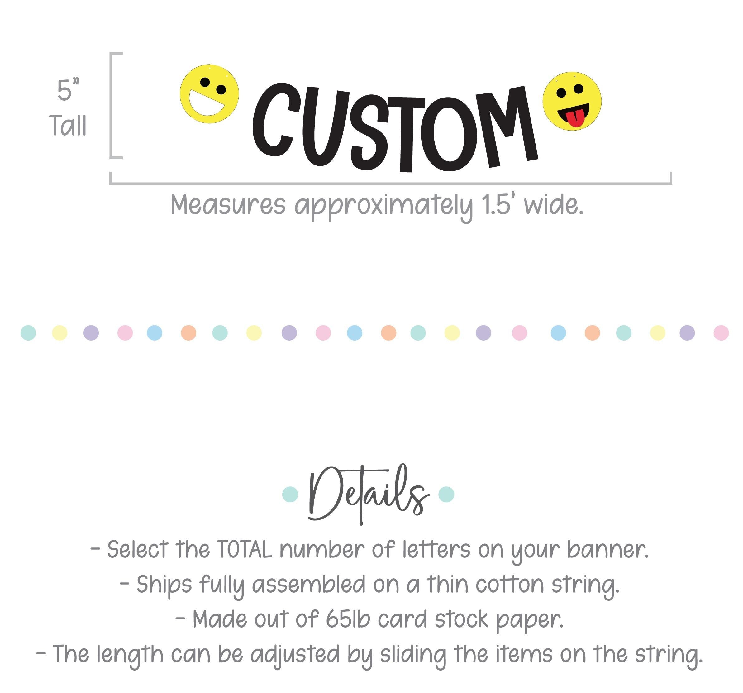 Custom Emoji Banner, Emoji Theme, Emoji Birthday, Emoji Party, Emoji Decorations, Emoji Birthday Party, Custom Emoji Themed Banner