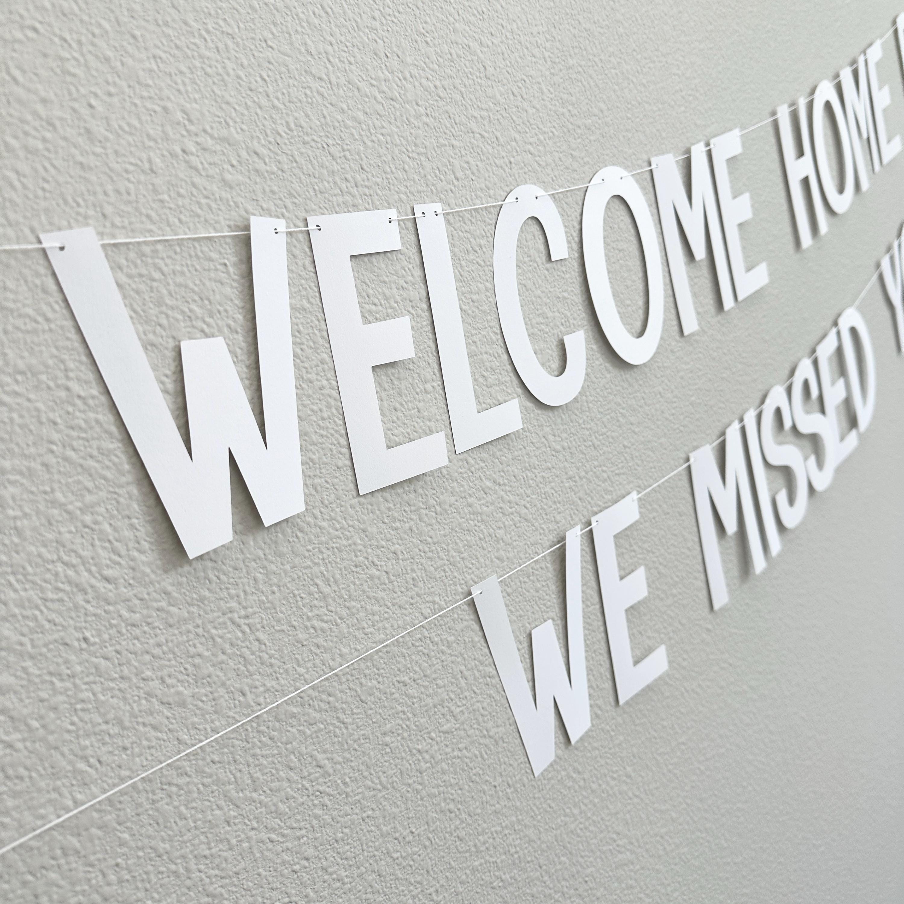 Welcome Home Dad We Missed You, Welcome Home Banner, Homecoming Decorations, Welcome Home Dad Celebration, Homecoming