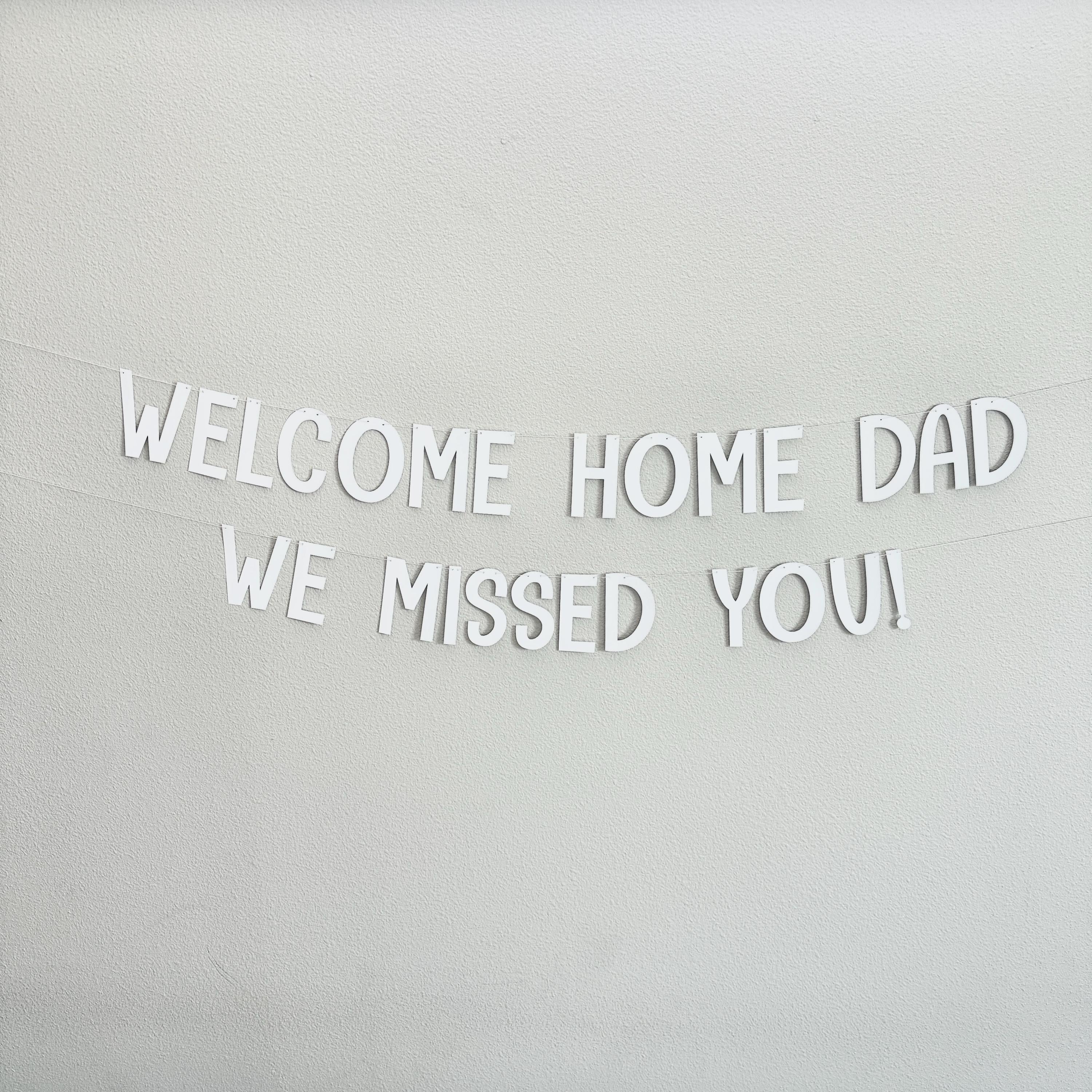 Welcome Home Dad We Missed You, Welcome Home Banner, Homecoming Decorations, Welcome Home Dad Celebration, Homecoming