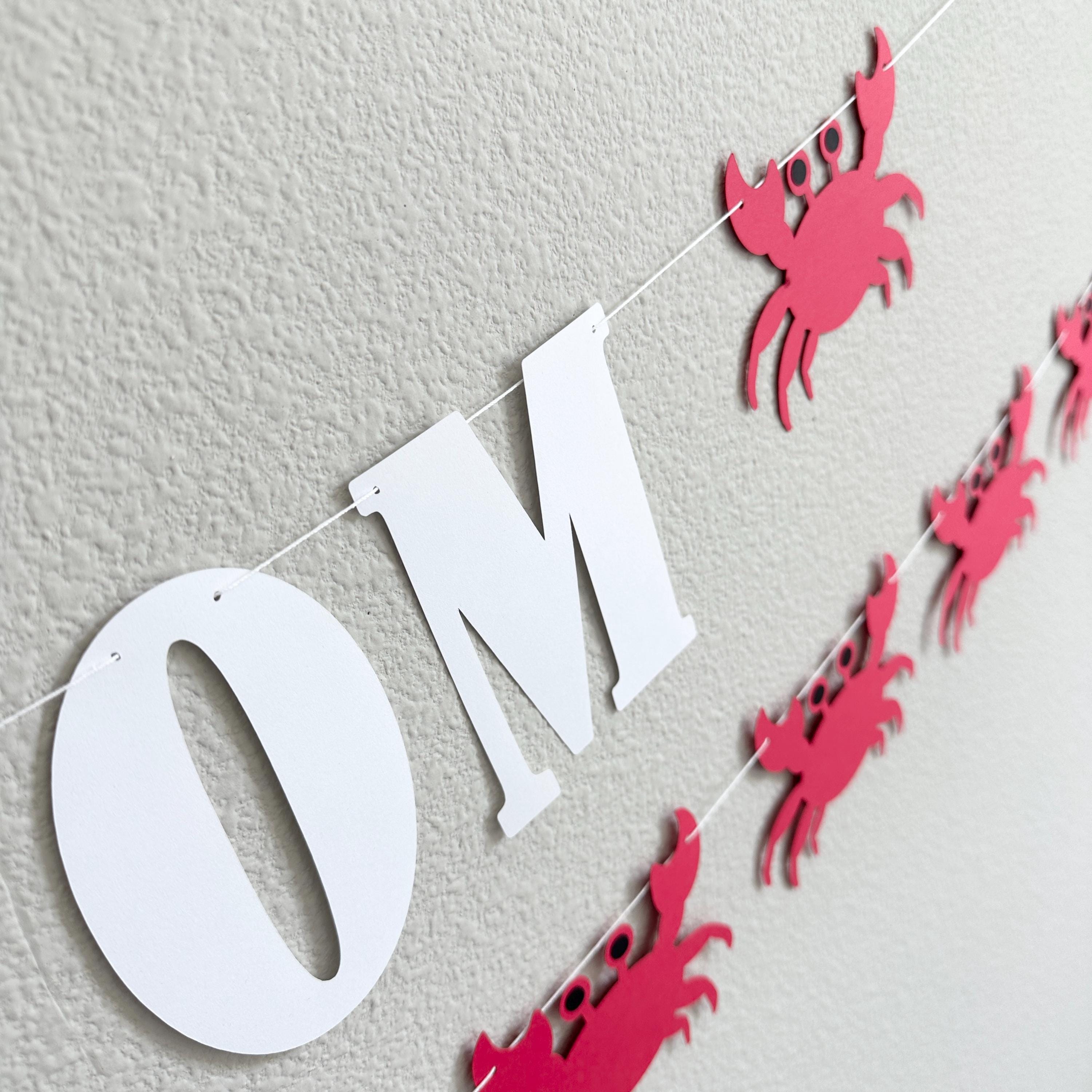 Custom Crab Banner, Crab Theme, Crab Birthday, Crab Party, Crab Decorations, Crab Birthday Party, Custom Crab Themed Banner