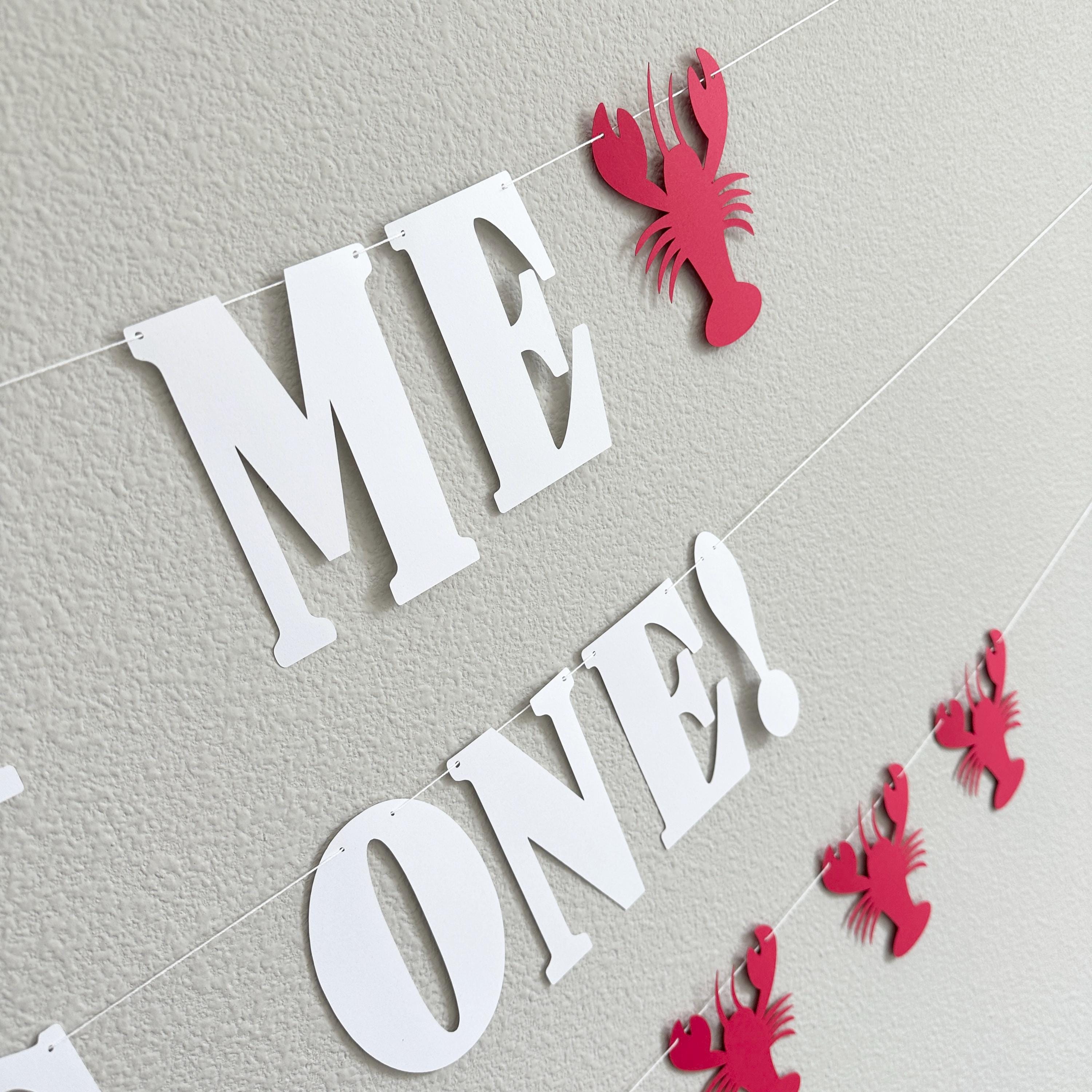 Pinch Me Name&#39;s One Lobster Banner, Lobster 1st Birthday Decorations, 1st Birthday Theme Ideas, Pinch Me Party
