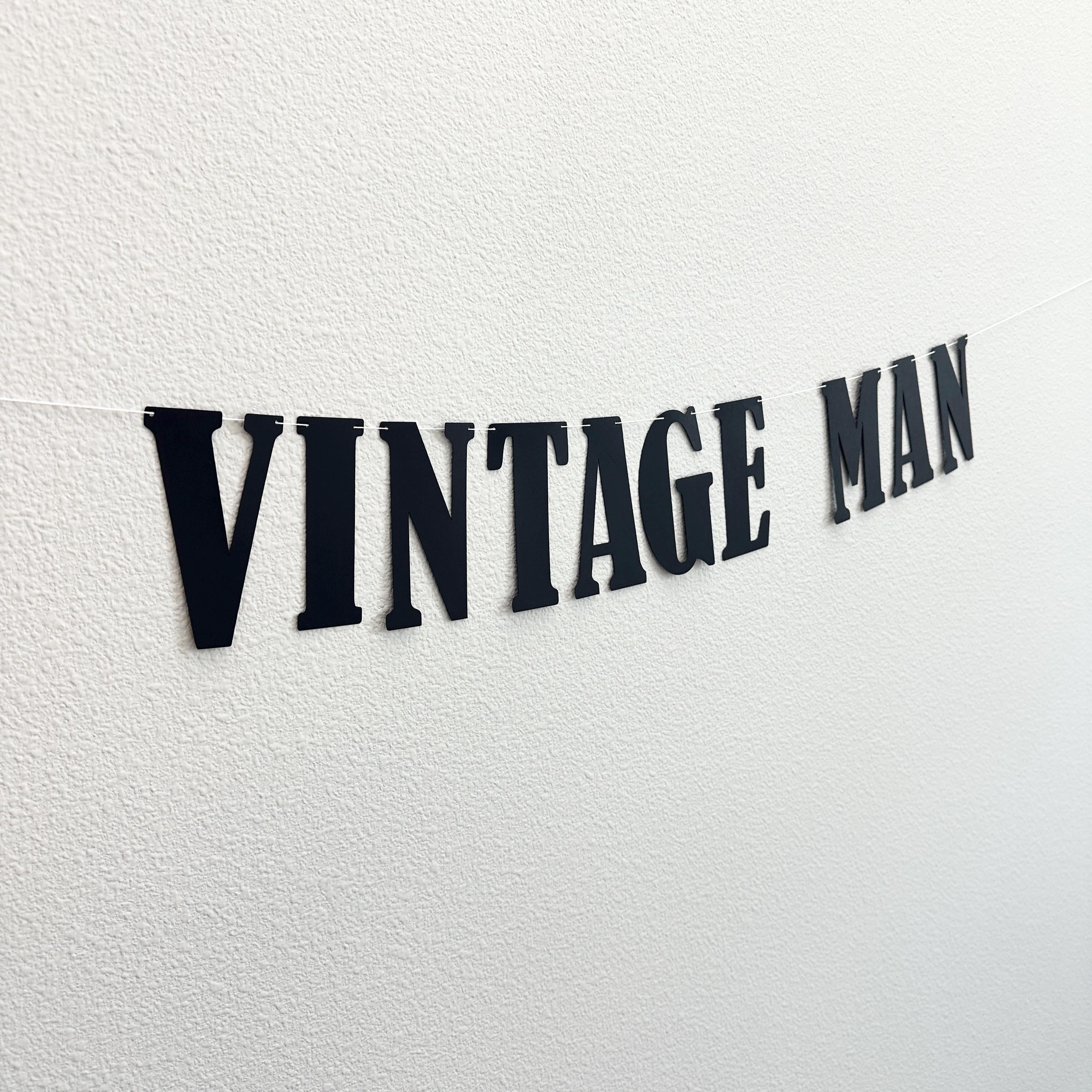 Vintage Man, Grandpa Birthday Decorations, Old Man Birthday Party, Vintage Man Birthday Celebration Decorations