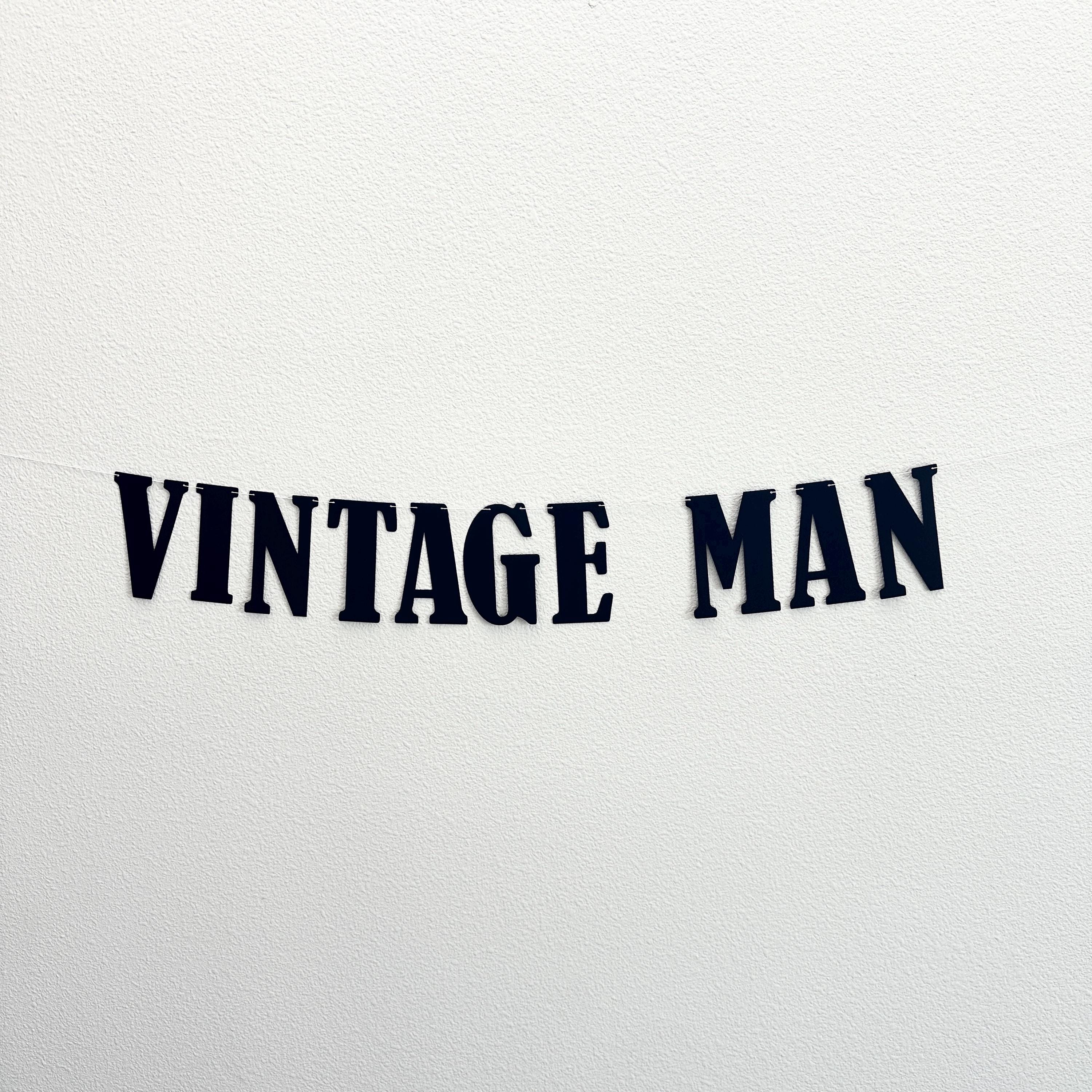 Vintage Man, Grandpa Birthday Decorations, Old Man Birthday Party, Vintage Man Birthday Celebration Decorations