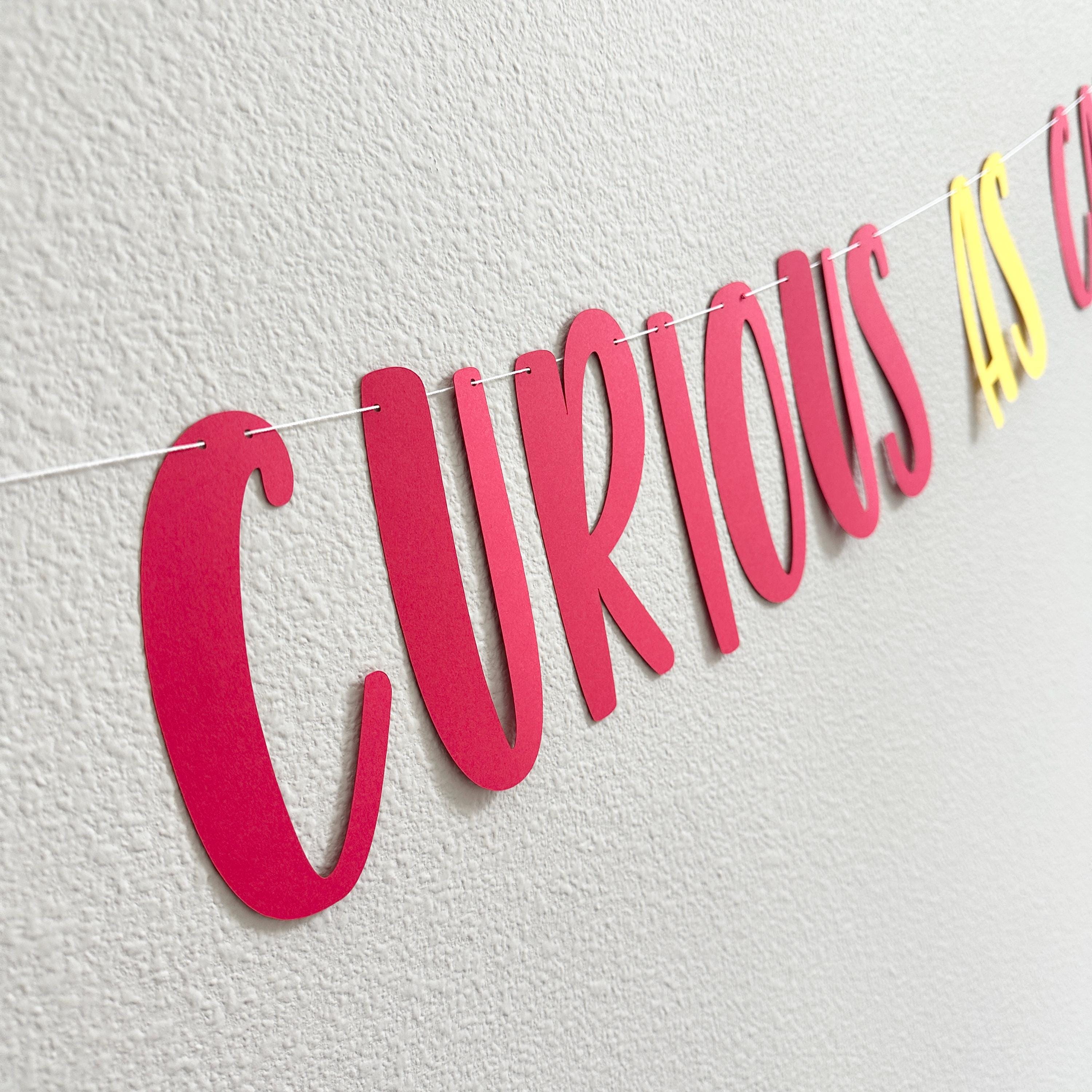 Curious As Can 3, 3rd Birthday Party Decorations, 3rd Birthday Banner, Curious Theme 3rd Birthday Decorations