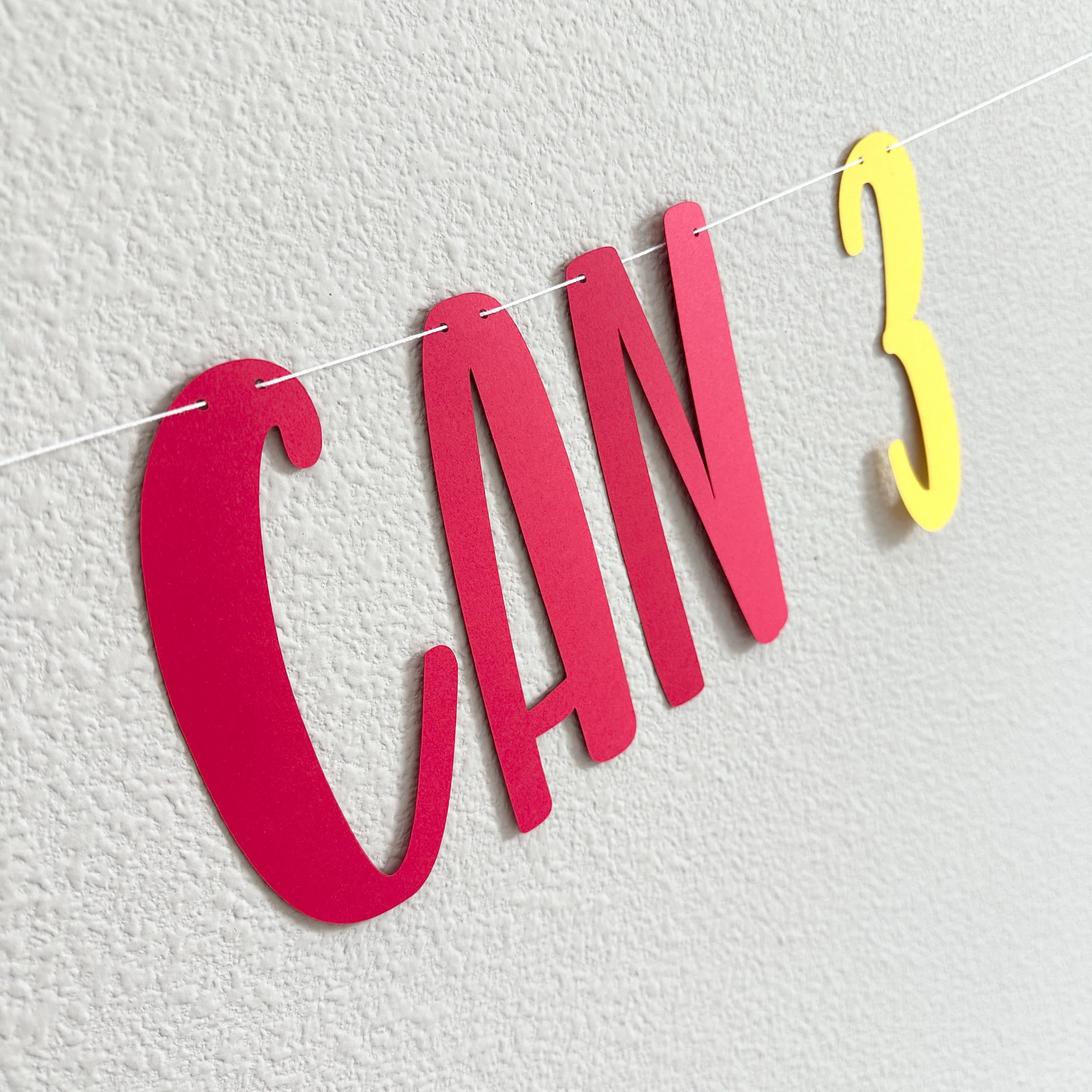 Curious As Can 3, 3rd Birthday Party Decorations, 3rd Birthday Banner, Curious Theme 3rd Birthday Decorations