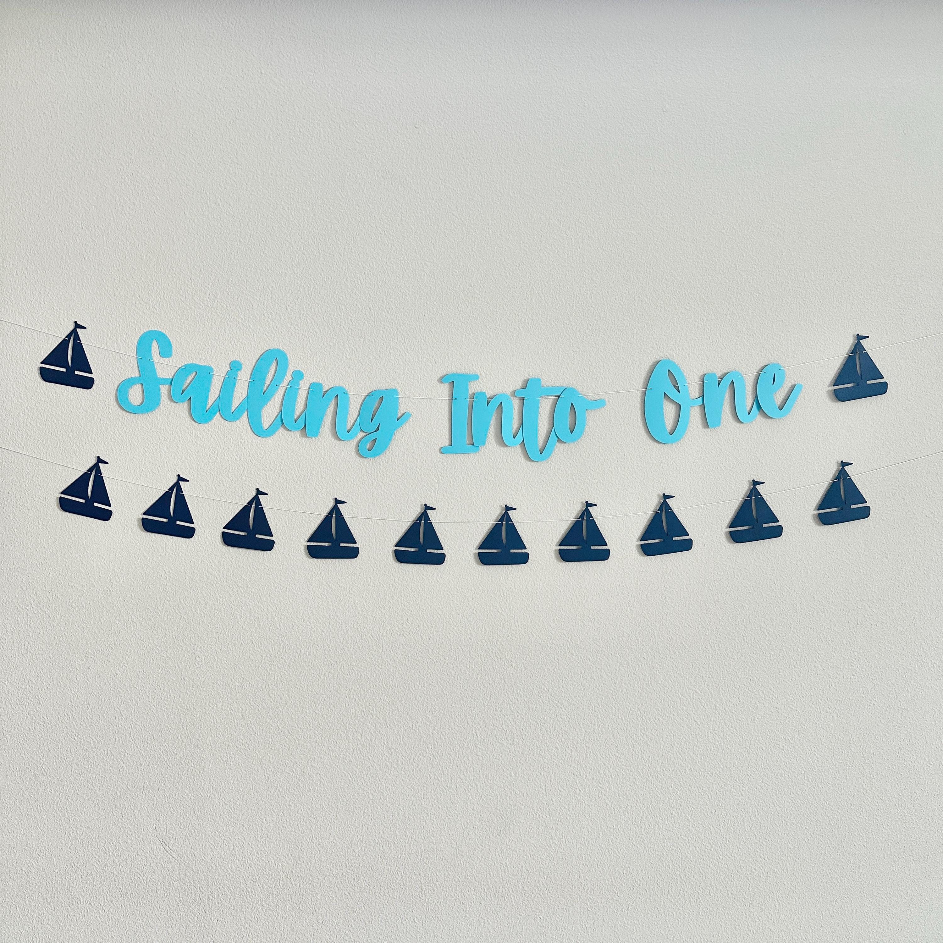 Sailing Into One, 1st Birthday Ideas, 1st Birthday Sailing Theme, Sailing Into One Decorations, Sailboat 1st Birthday Party Decorations