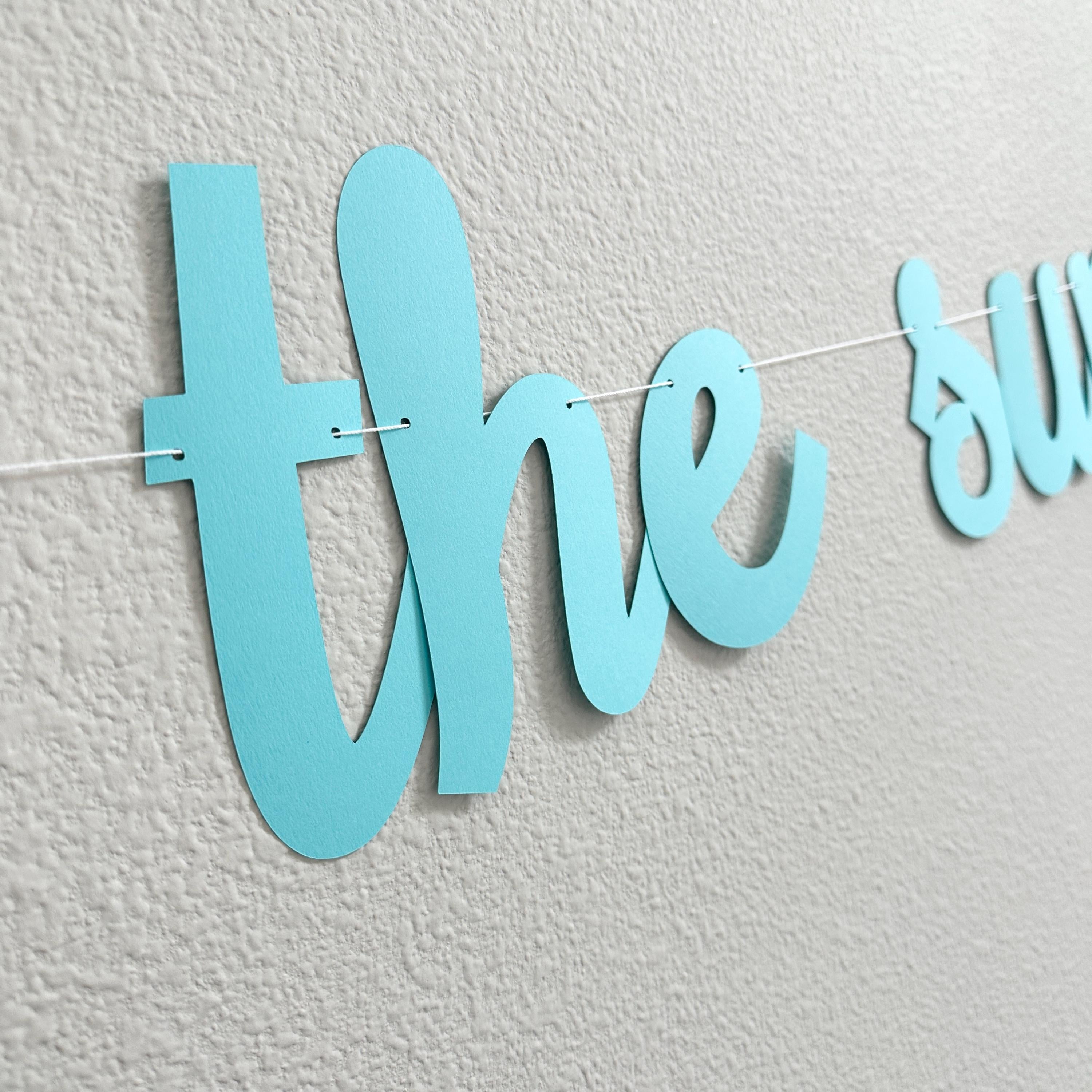 The Summer I Turned 16, 16th Birthday Party, Summertime Birthday Banner, Summer Birthday Decorations, The Summer I Turned 16 Banner